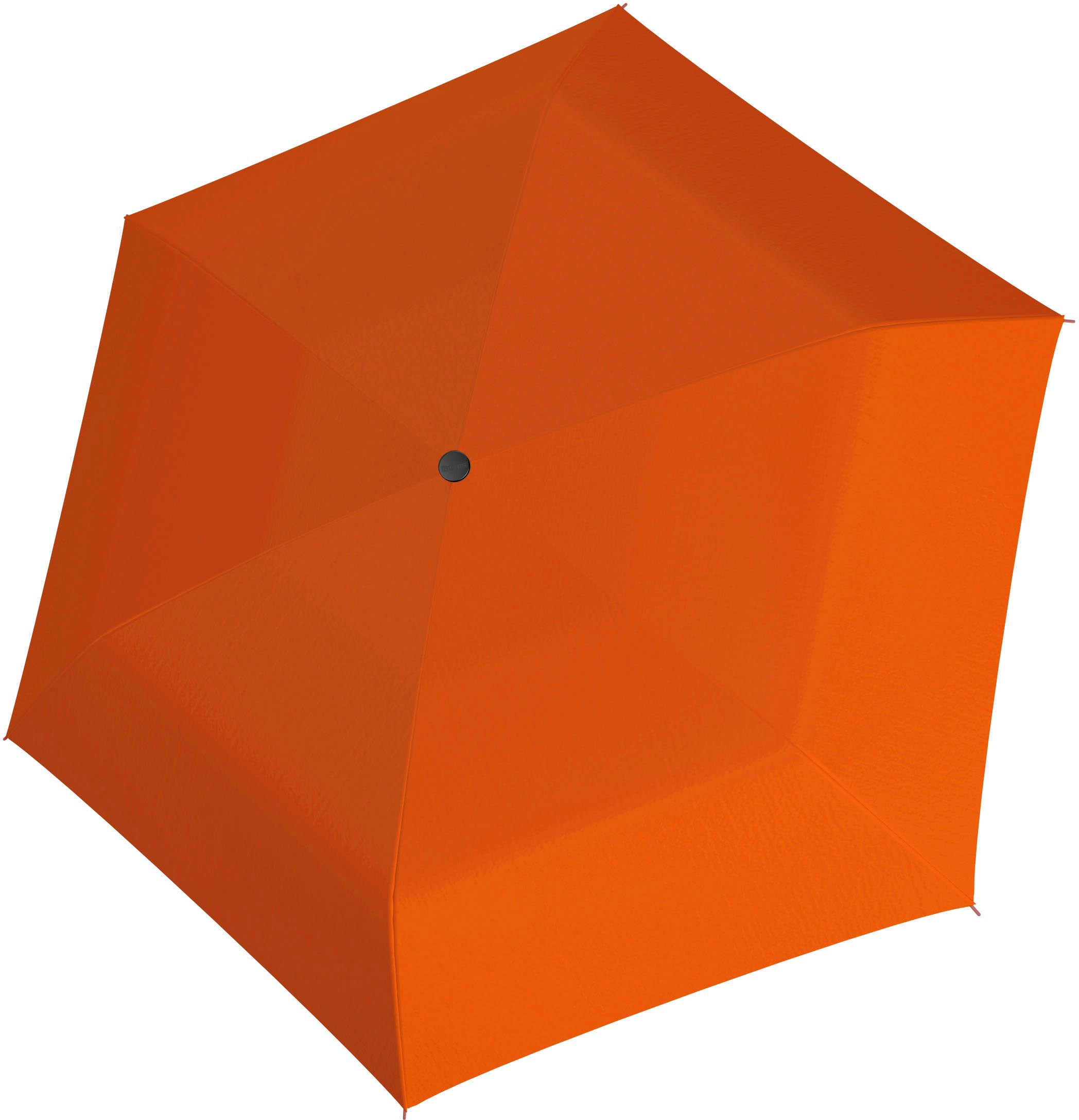 Taschenregenschirm doppler® uni vibrant Havanna orange« »Fiber