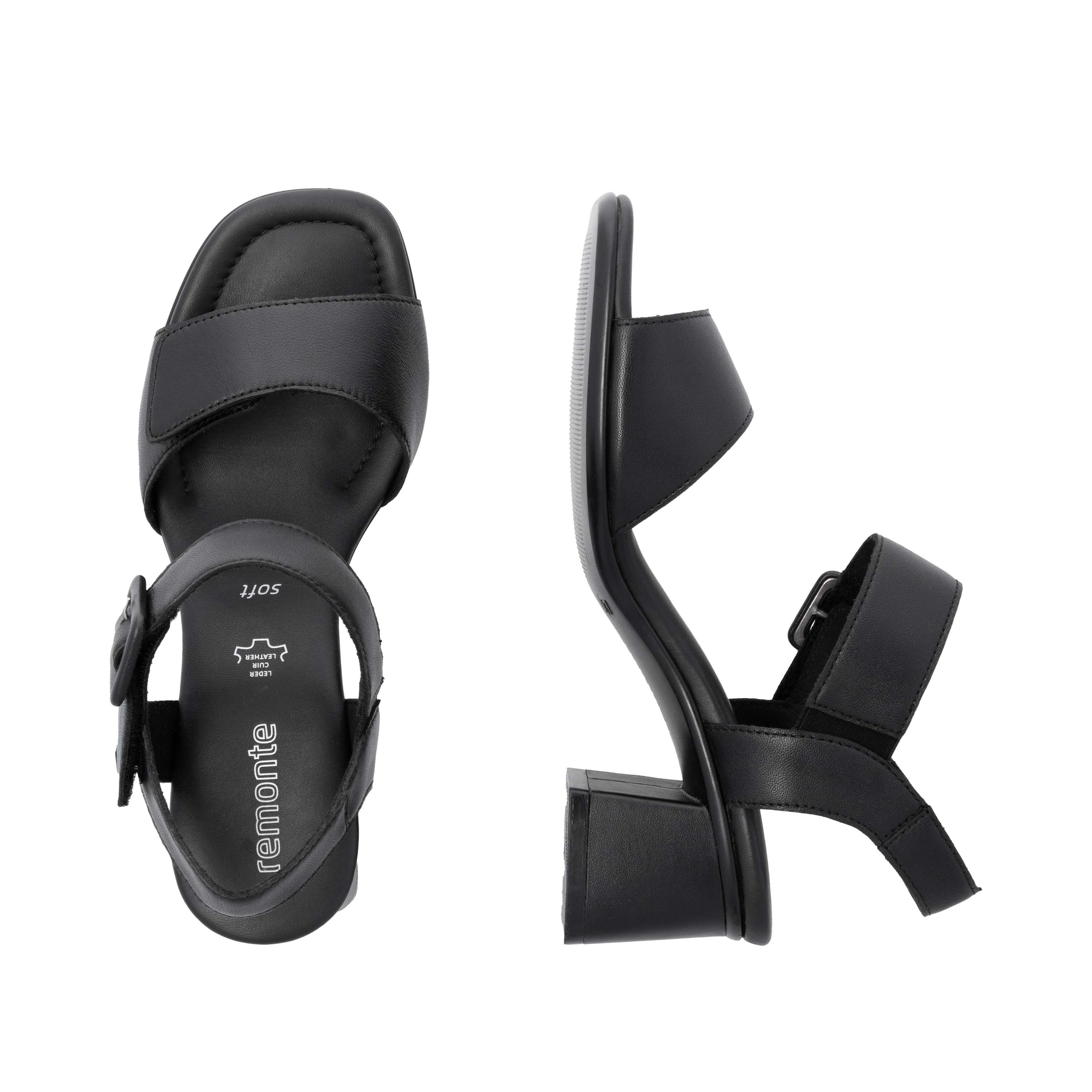Remonte Sandalette »ELLE-Collection«, Blockabsatz, Sommerschuh, Sandale, Abendschuh mit Klettverschluss