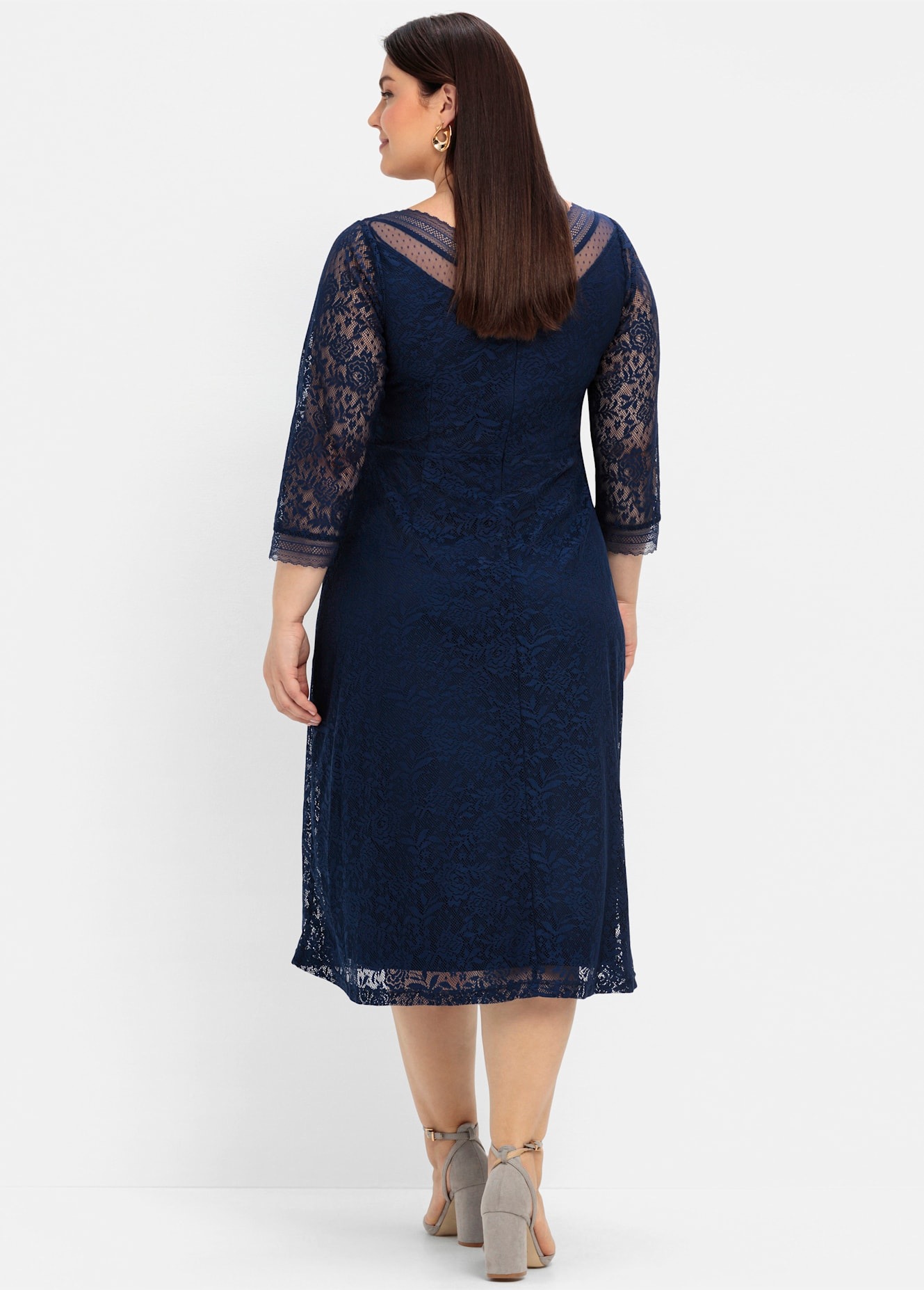 Sheego Spitzenkleid "Abendkleid" günstig online kaufen
