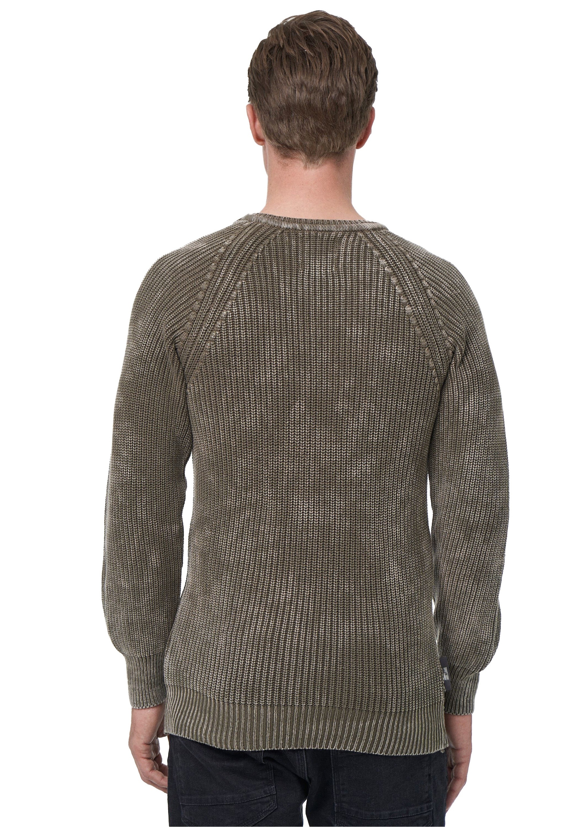 Rusty Neal Strickpullover, im dezenten Batik-Design