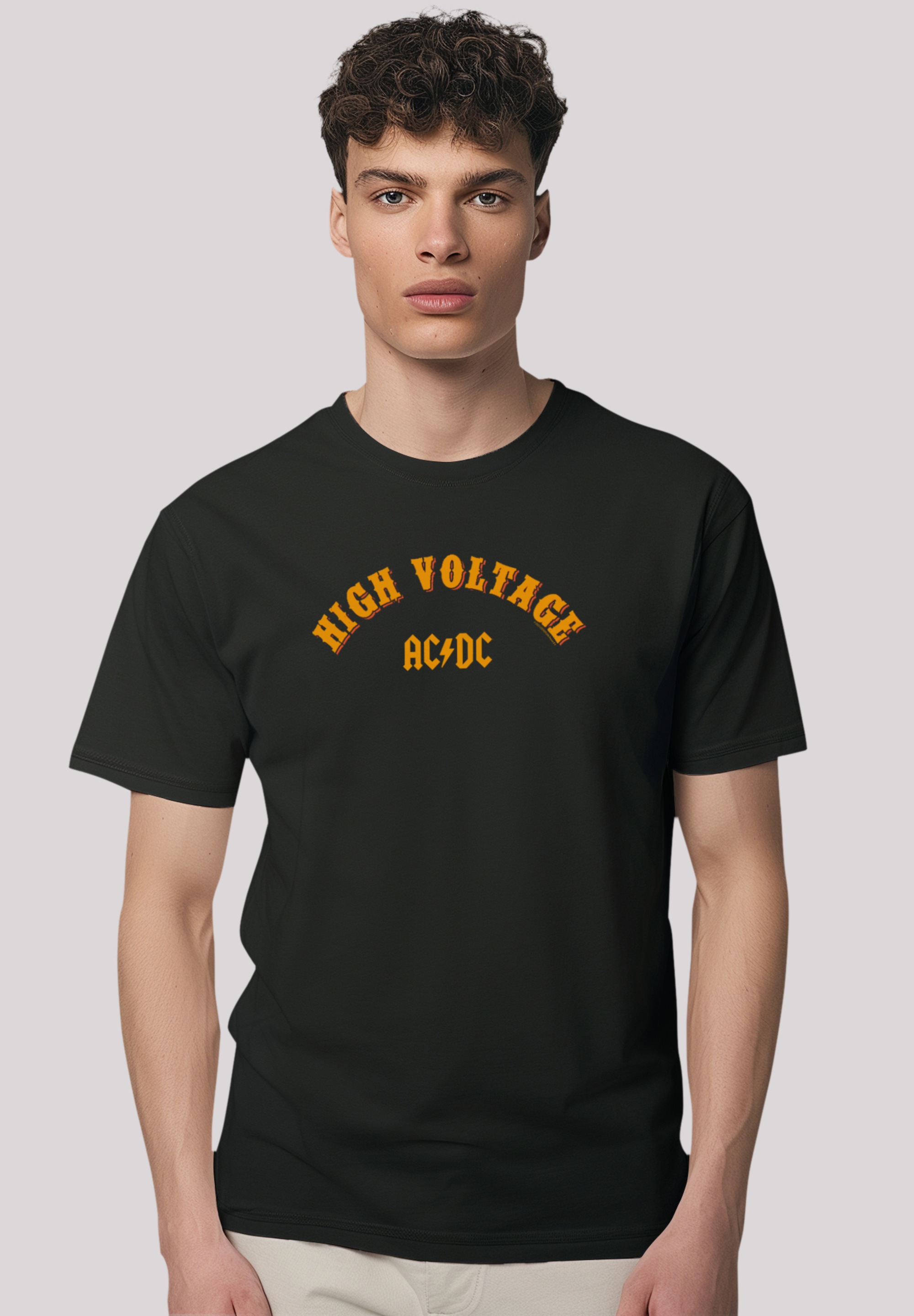 F4NT4STIC T-Shirt "AC/DC Rock Musik Band High Voltage Collegiate", Premium günstig online kaufen