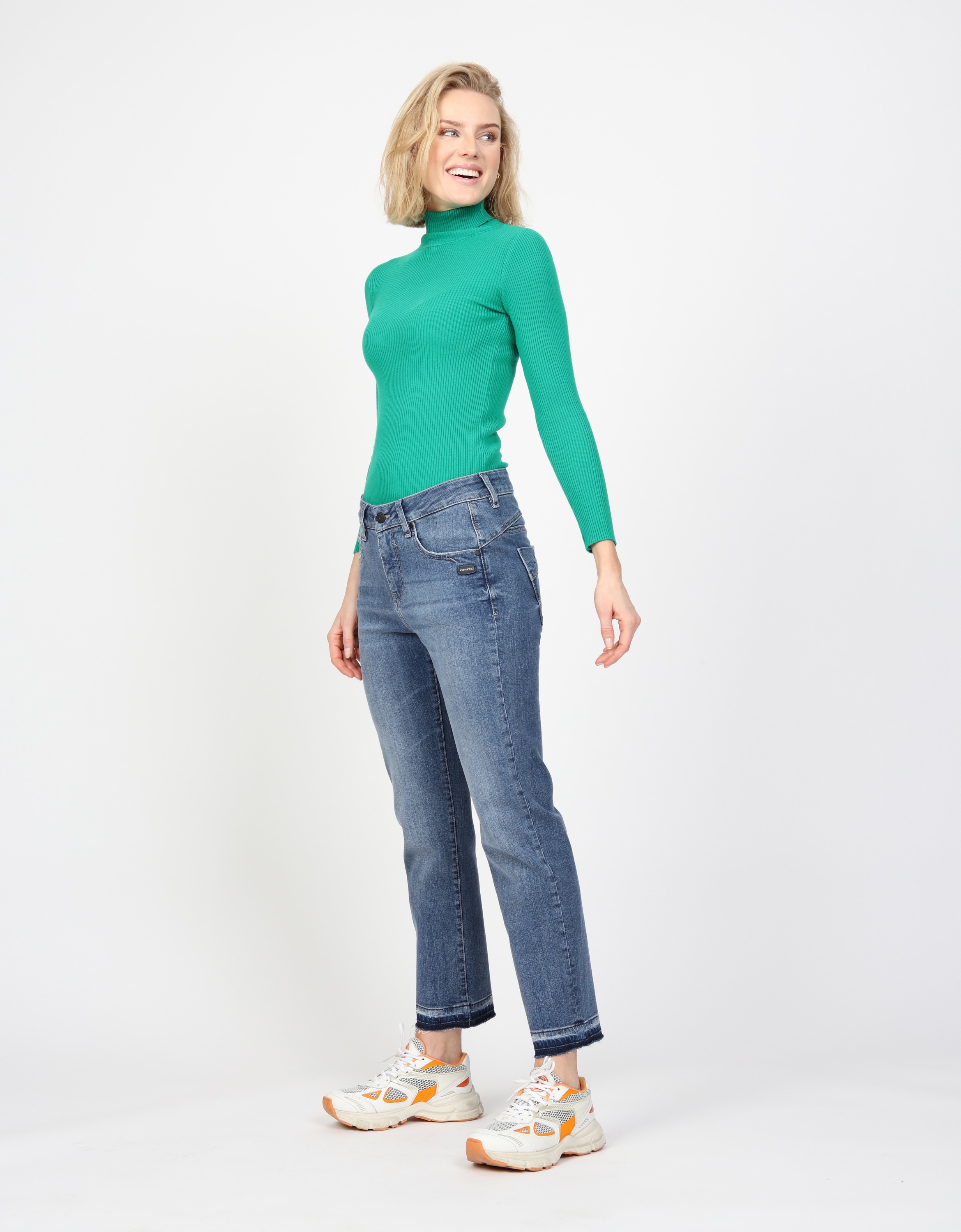 GANG Straight-Jeans "GANG Jeans Straight Fit 94RUBINIA CROPPED" günstig online kaufen