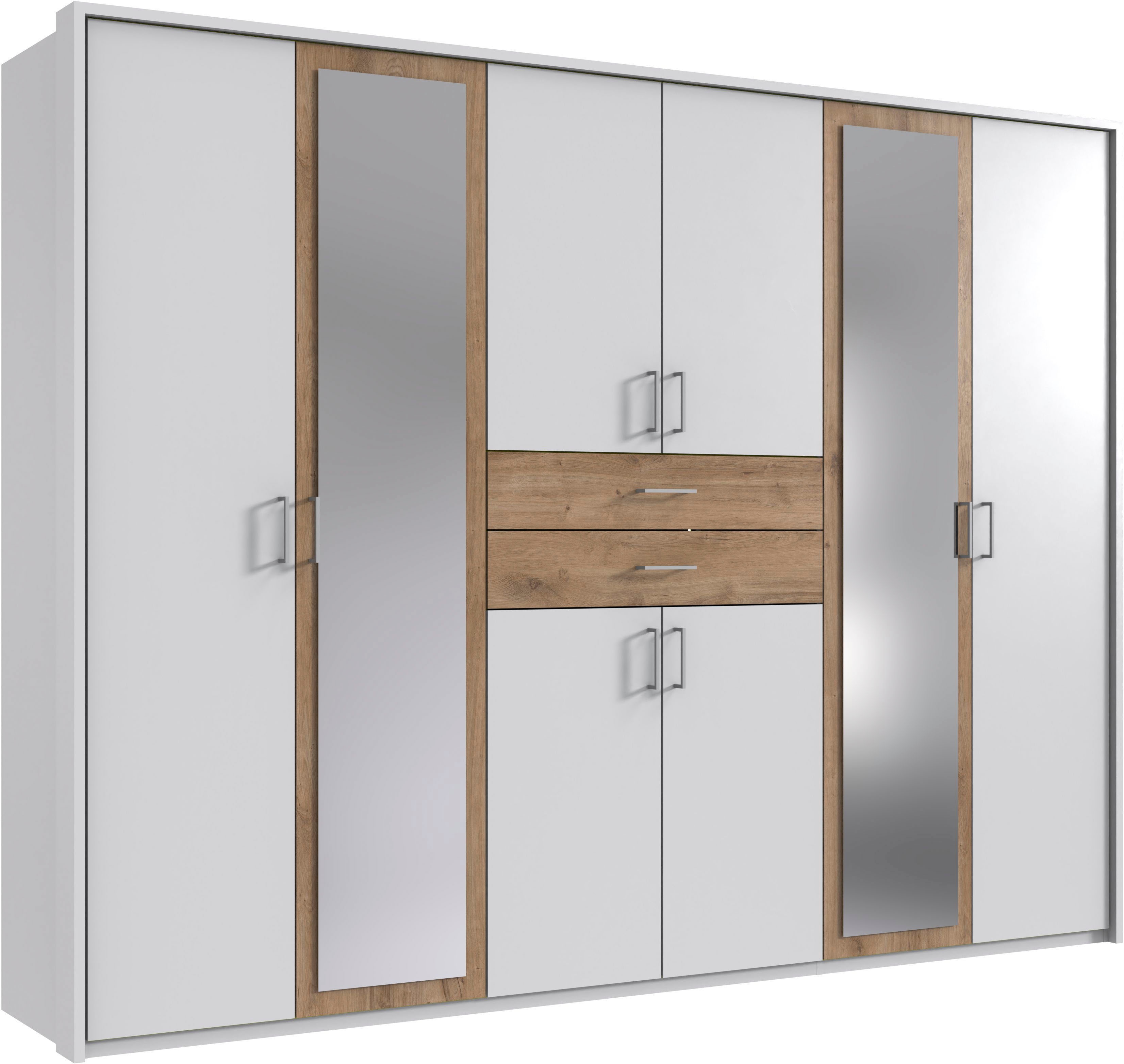 Wimex Kleiderschrank "Diver Drehtürenschrank mit Spiegel, in der Breite 270cm" Bestseller Schlafzimmerschrank wahlweise 3 Innenausstattungen