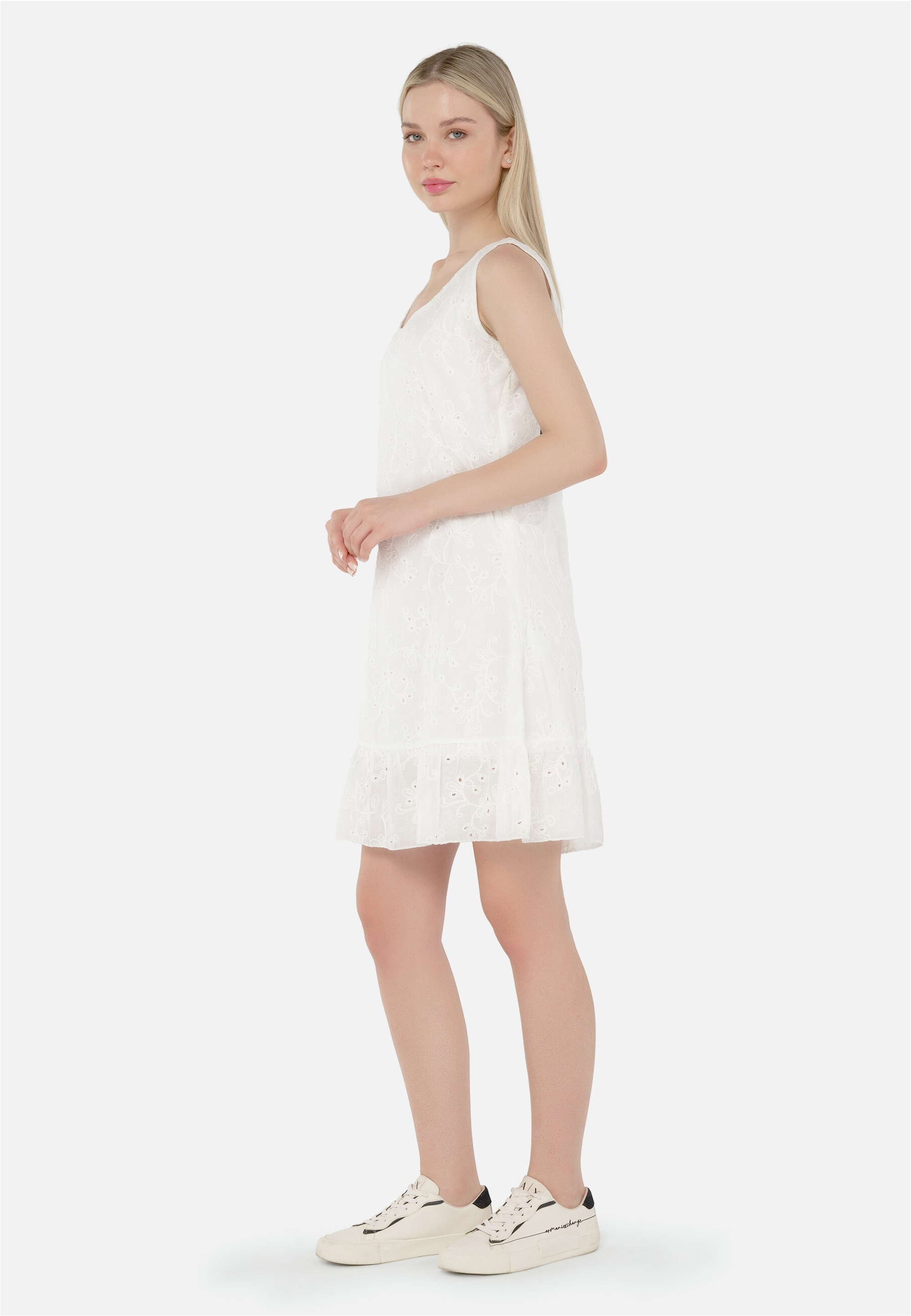 freshlions Jerseykleid »Avery«, mit gerafftem Faltenrock