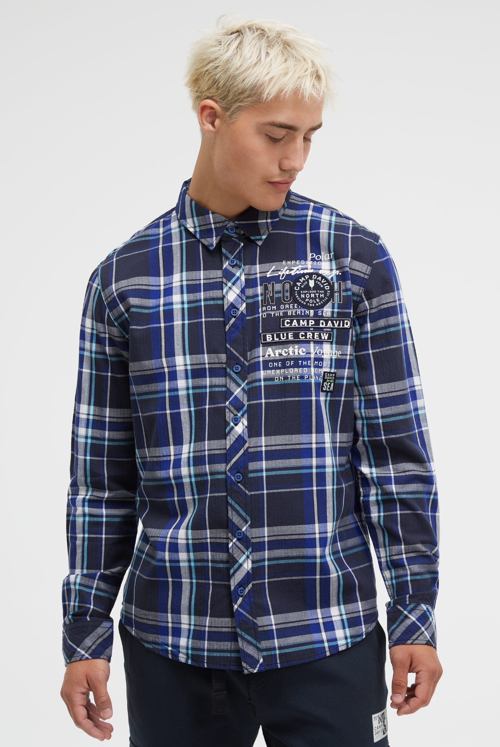 CAMP DAVID Langarmhemd, aus Baumwolle günstig online kaufen