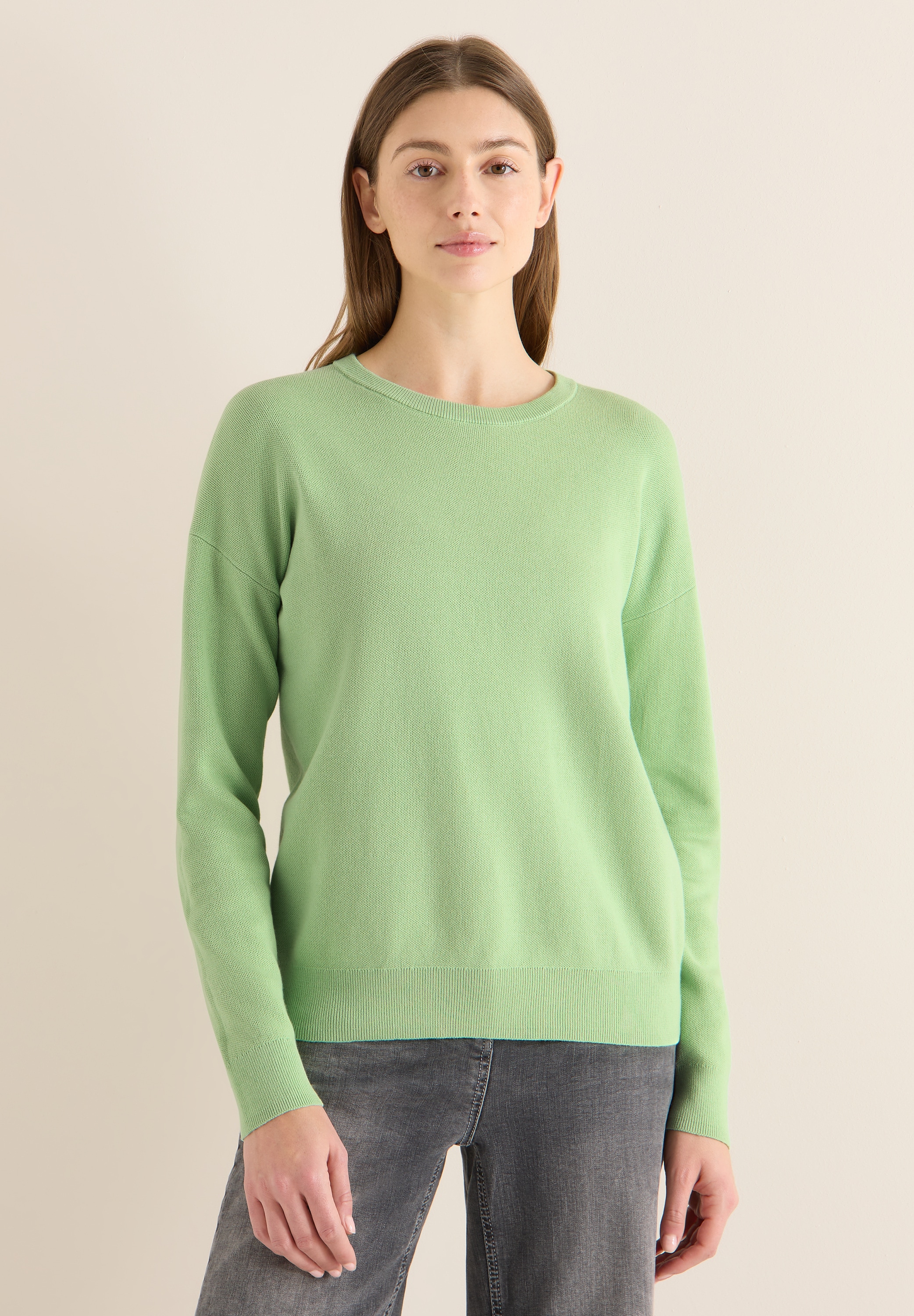 Cecil Strickpullover aus reiner Baumwolle günstig online kaufen