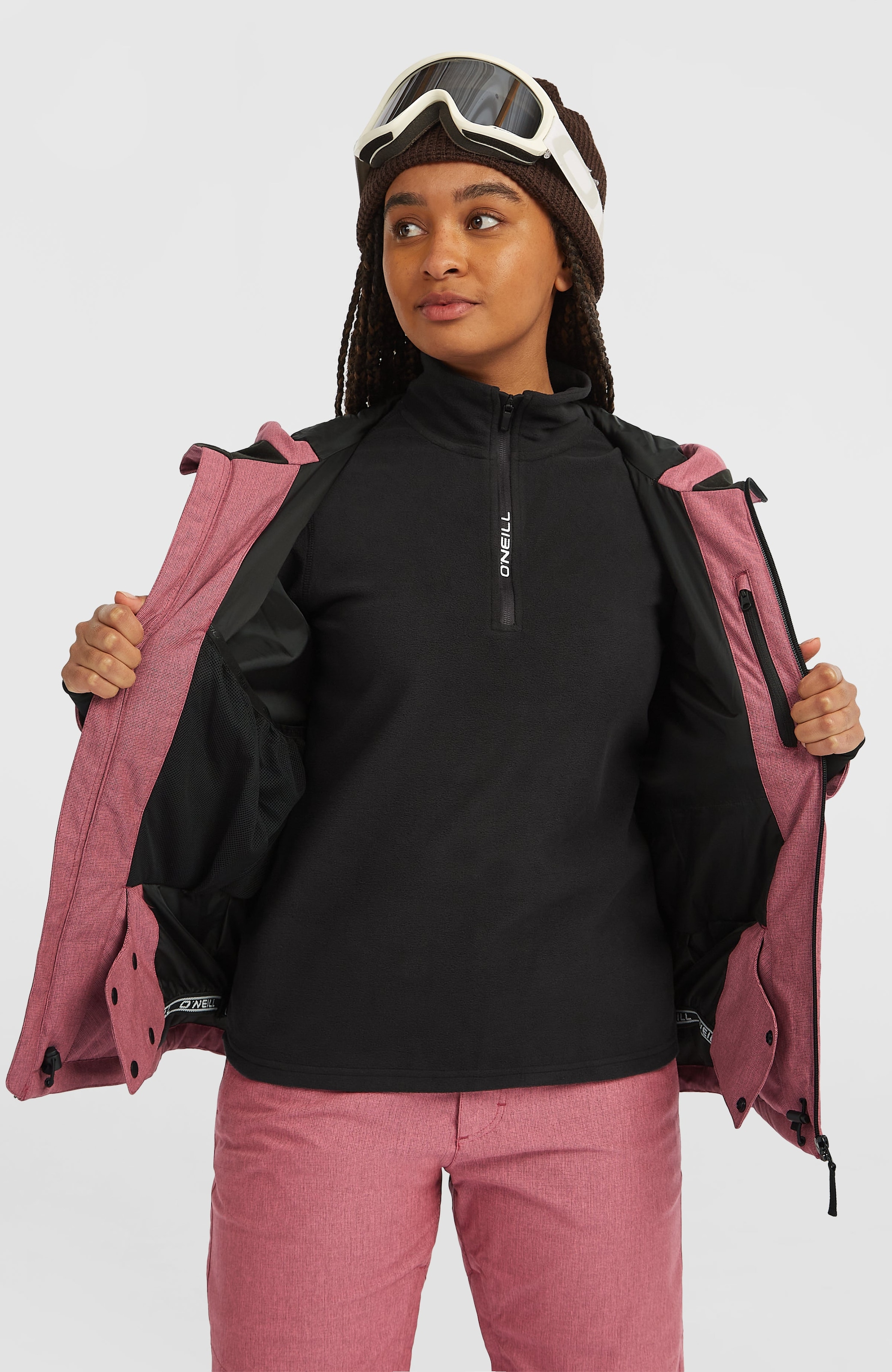 ONeill Skijacke "FWCCRUZ MELANGE SNOW JACKET" mit Achselbelüftung, wasserdicht, atmungsaktiv