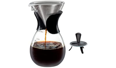 Kaffeebereiter »BUTIO«, 0,8 l Kaffeekanne, Edelstahlfilter, hitzebeständiges Glas, 800...