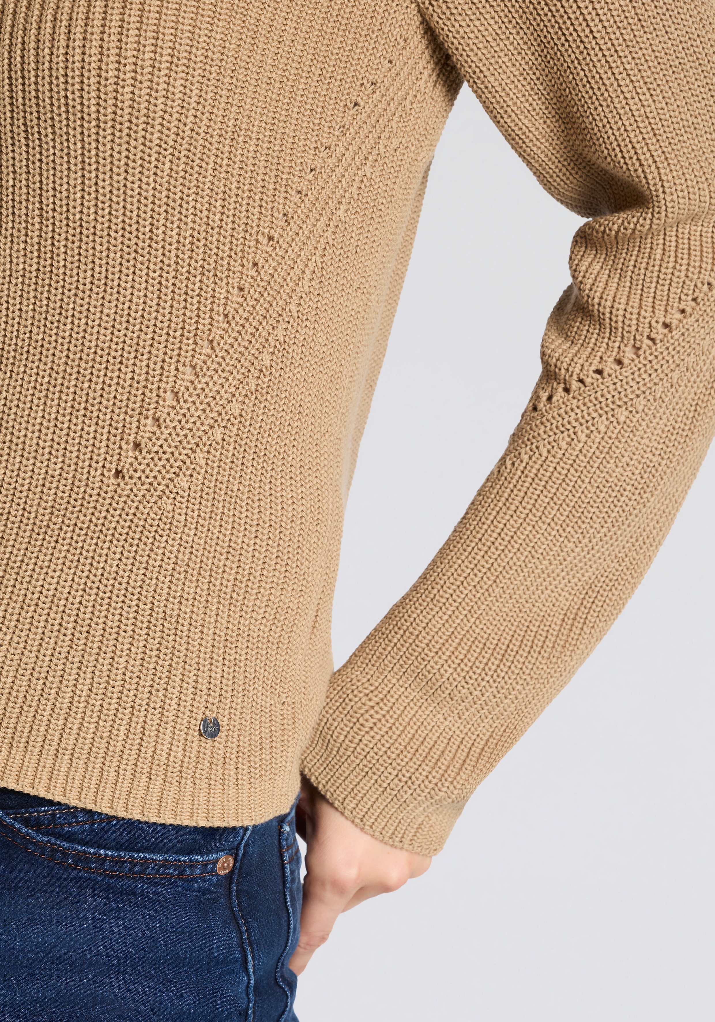 Thumbnail - BOSS ORANGE Strickpullover "Fardella Premium Damenmode" mit Ajouré-Details