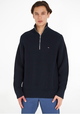 TOMMY HILFIGER Megztinis »STRUCTURE ZIP MOCK« su Steh...