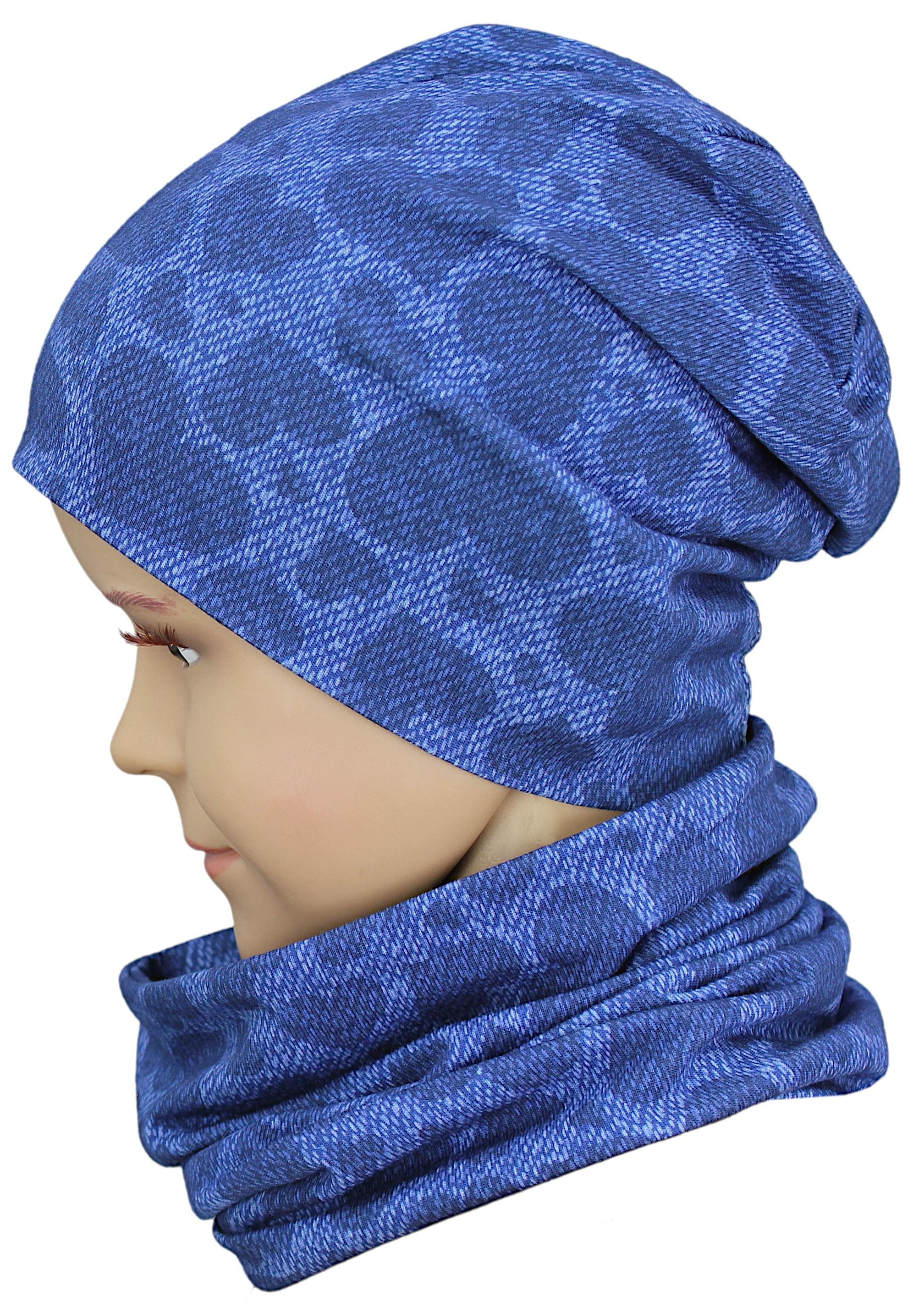 TupTam Beanie »Mütze Unisex Kinder Beanie Mütze Schlauchschal Set«