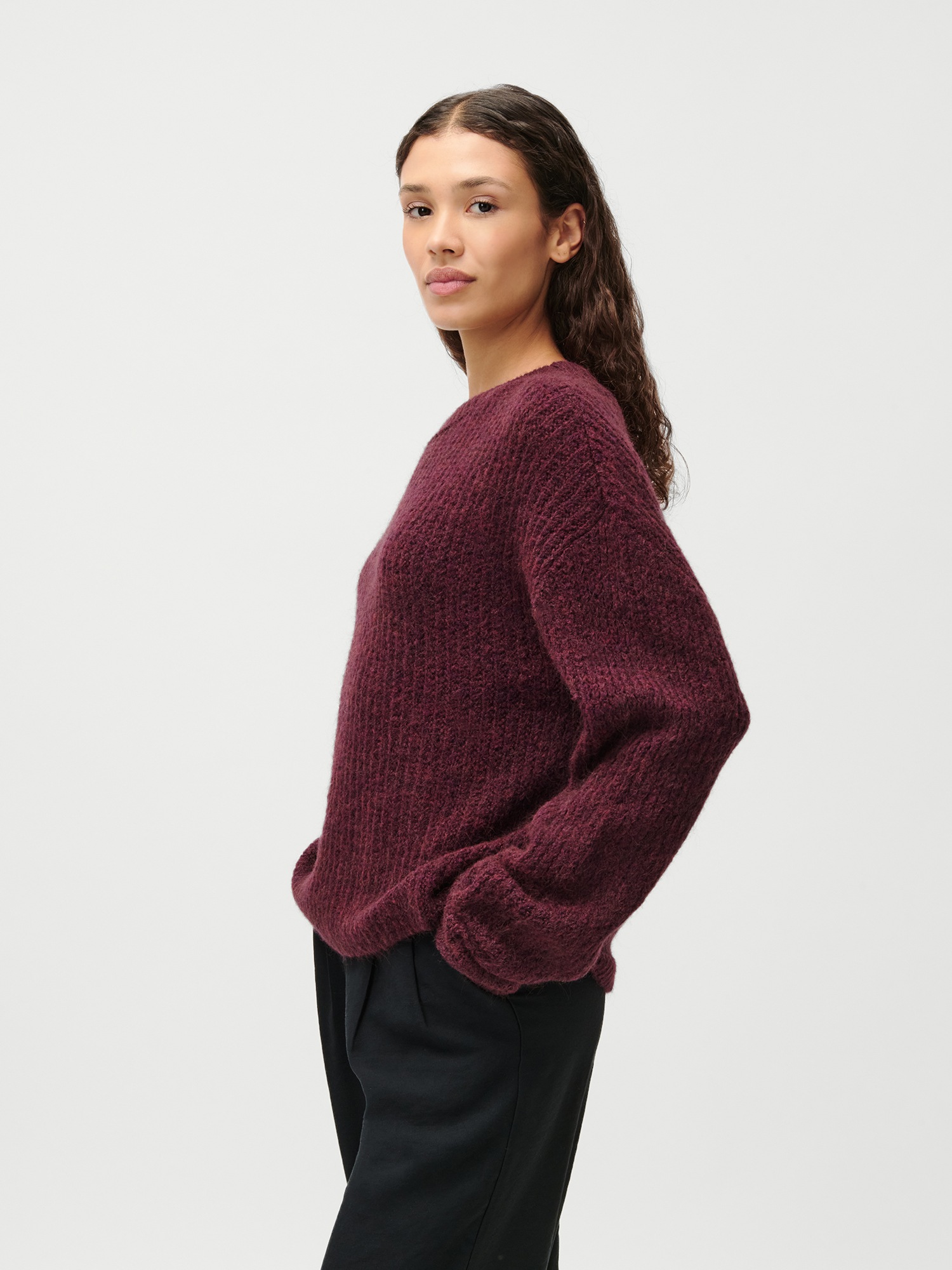 Thumbnail - LeGer Strickpullover "Florina, LeGer by Lena Gercke" überschnittene Schultern, lockere Form, Rundhals
