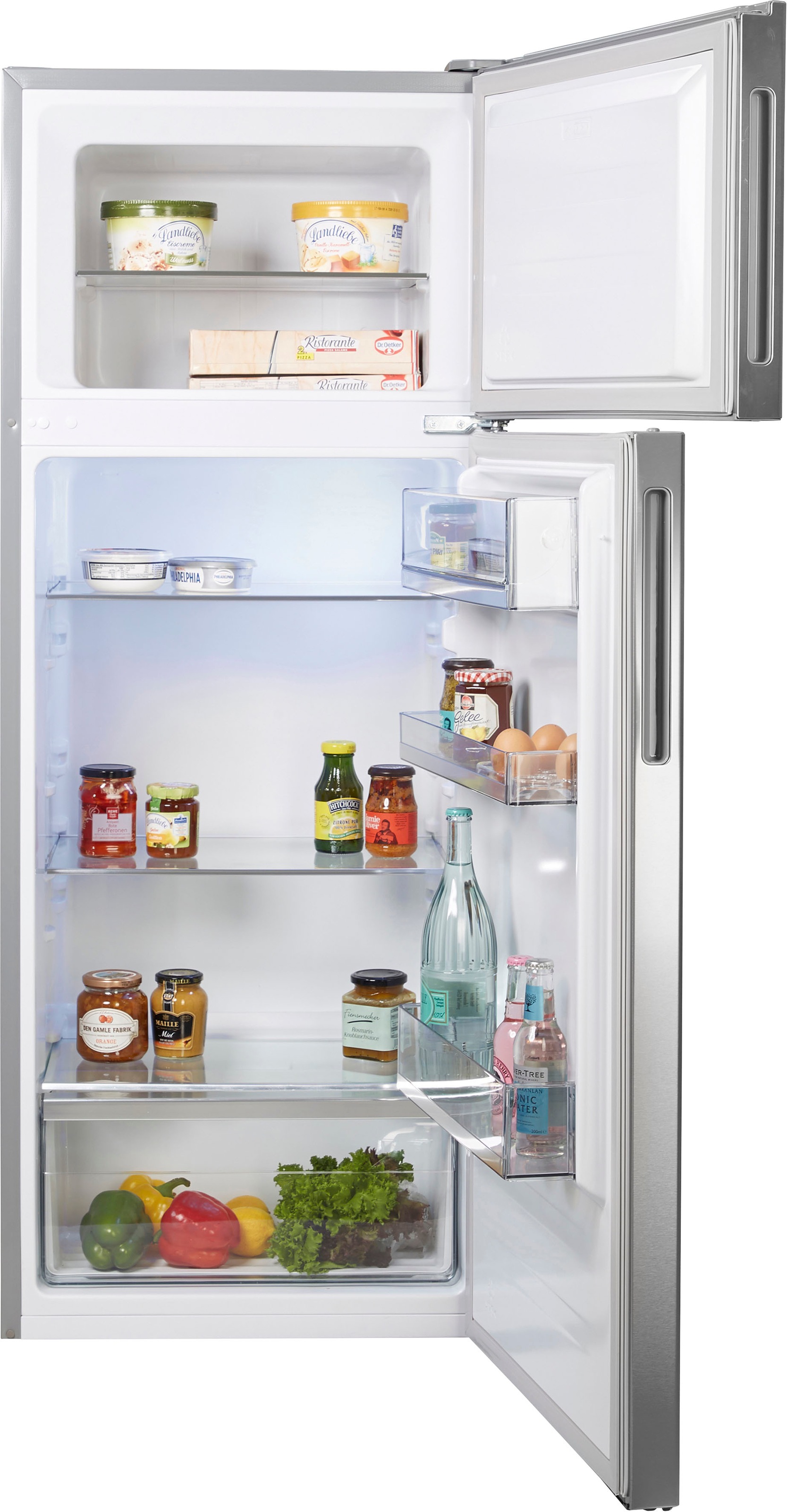 AEG Kühl-/Gefrierkombination "RDB424E1AX" 143,4 cm hoch 55 cm breit Türansc günstig online kaufen