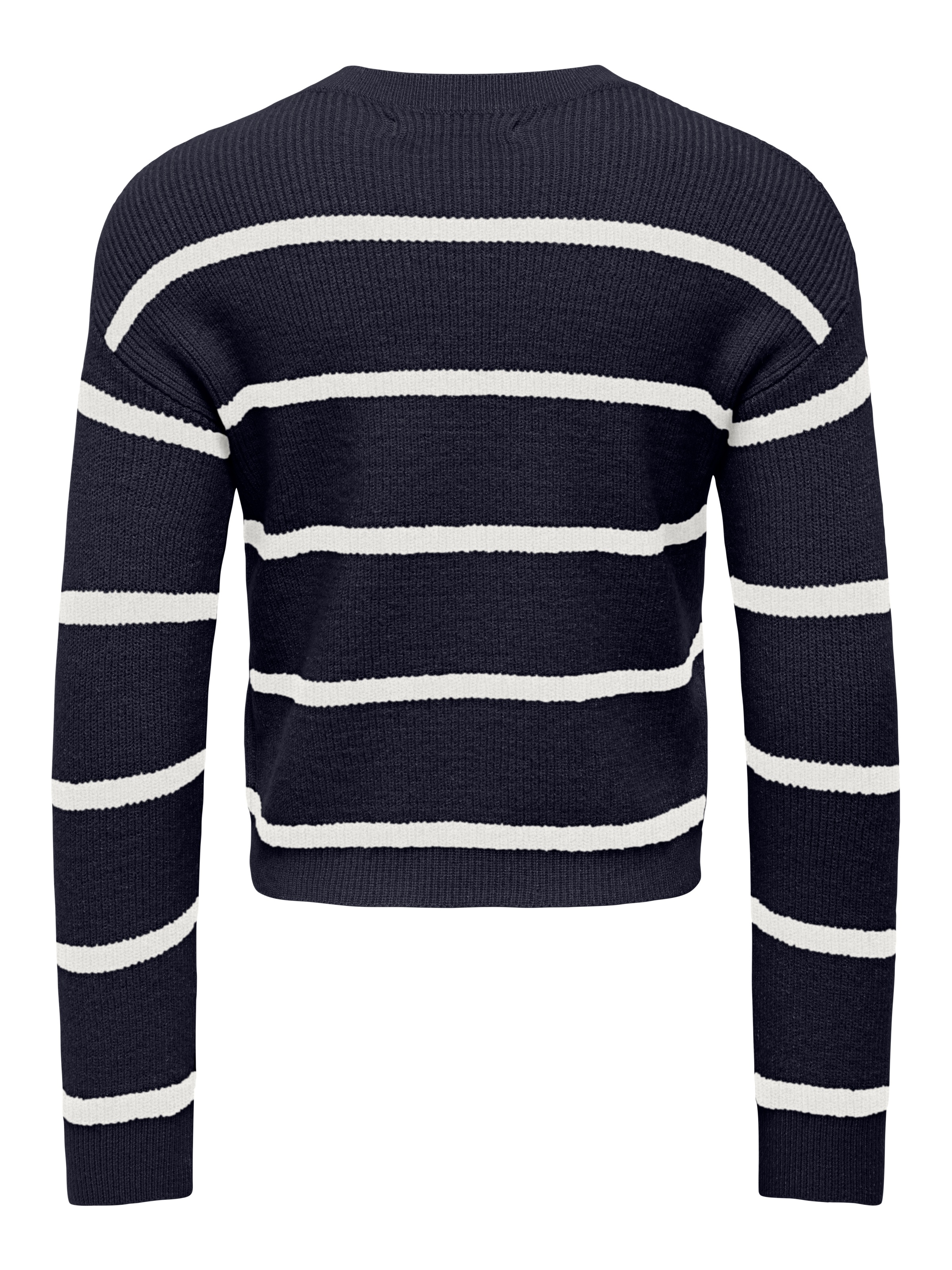 KIDS ONLY Strickpullover »KMGFRANCA LIFE SHORT LS STRIPE KNT NOOS« Viskosemischung, loose fit