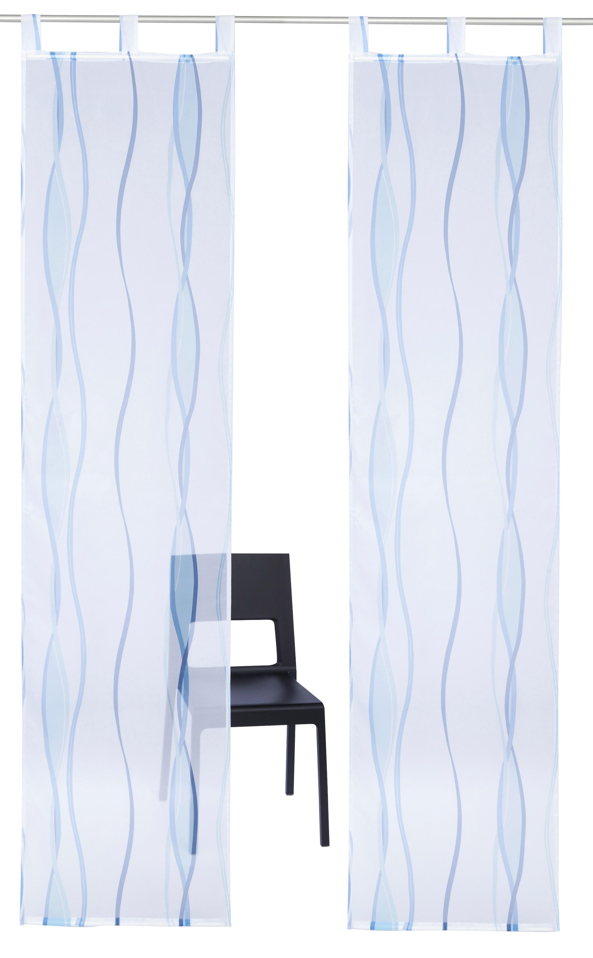 my home Schiebegardine "Dimona" Schlaufen 2 Stk. tlg. 2er-Set, Fertiggardin günstig online kaufen