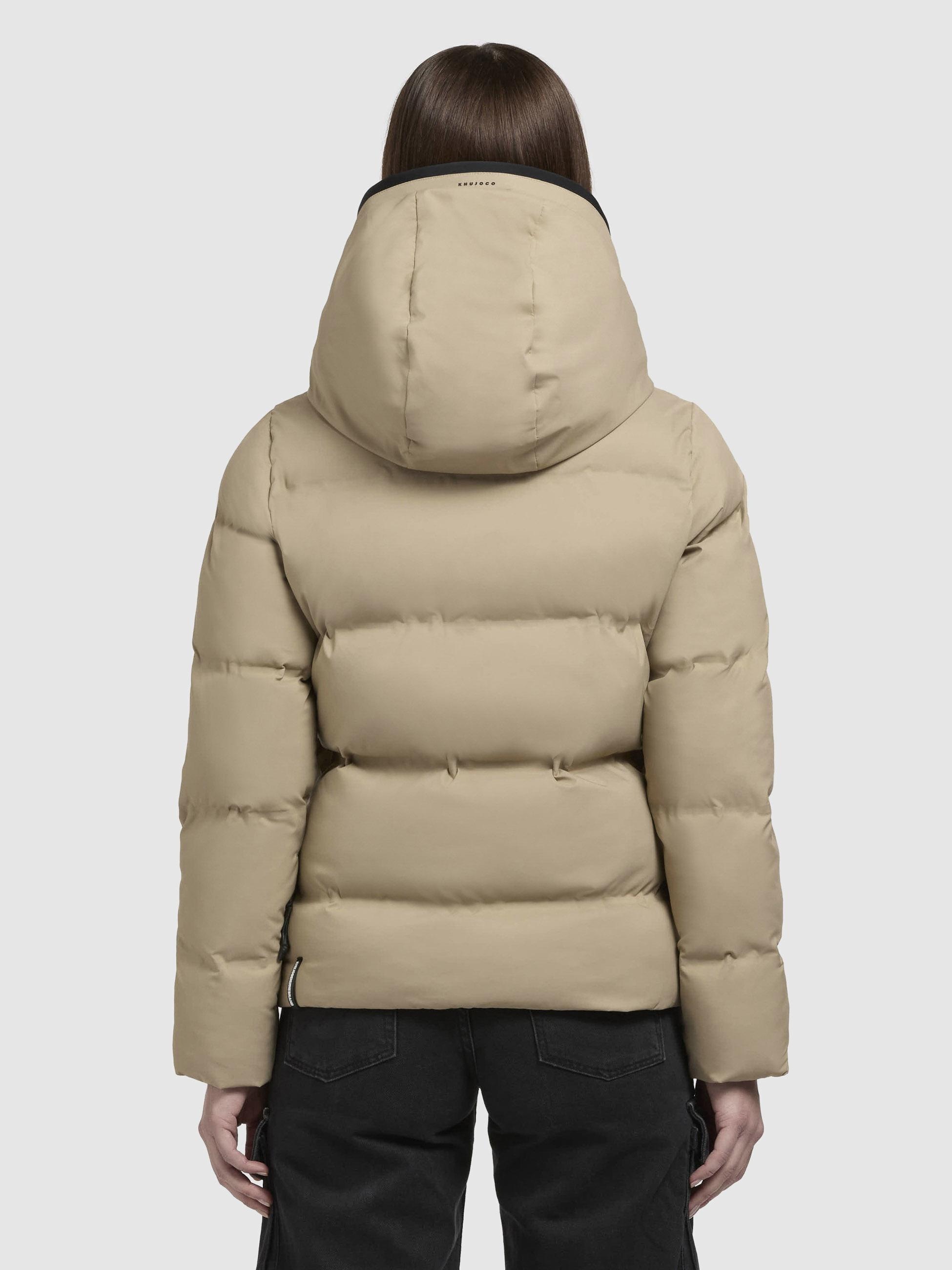 khujo Winterjacke »Liev-YM«, mit Kapuze, Warme gesteppte Damen Kapuzenjacke