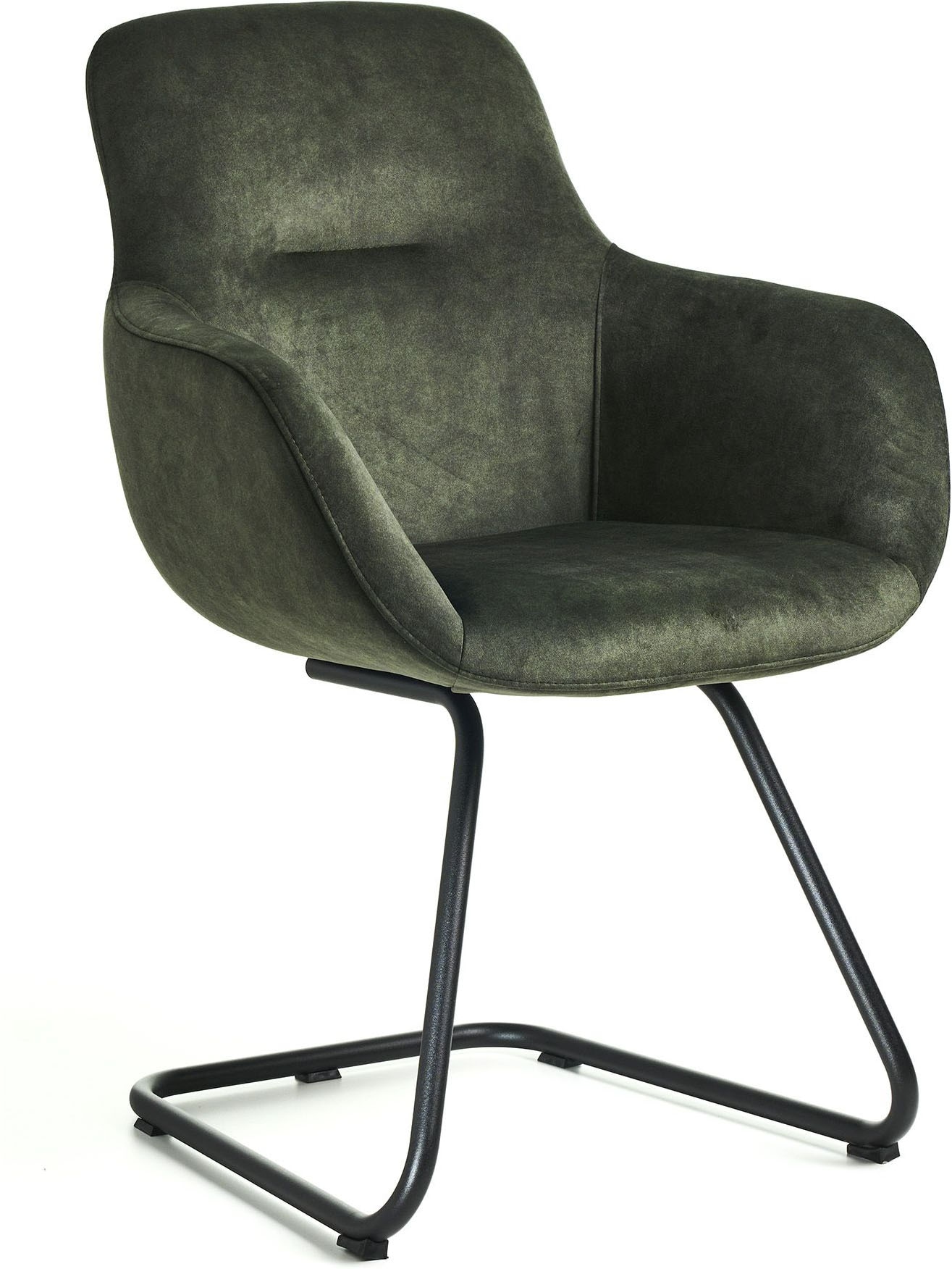 nobilia Armlehnstuhl "SWING-CHA - verschiedene Bezugsqualitäten wählbar" () 1 Stk.Sessel mit strukturgepulvertem Freischwingergestell
