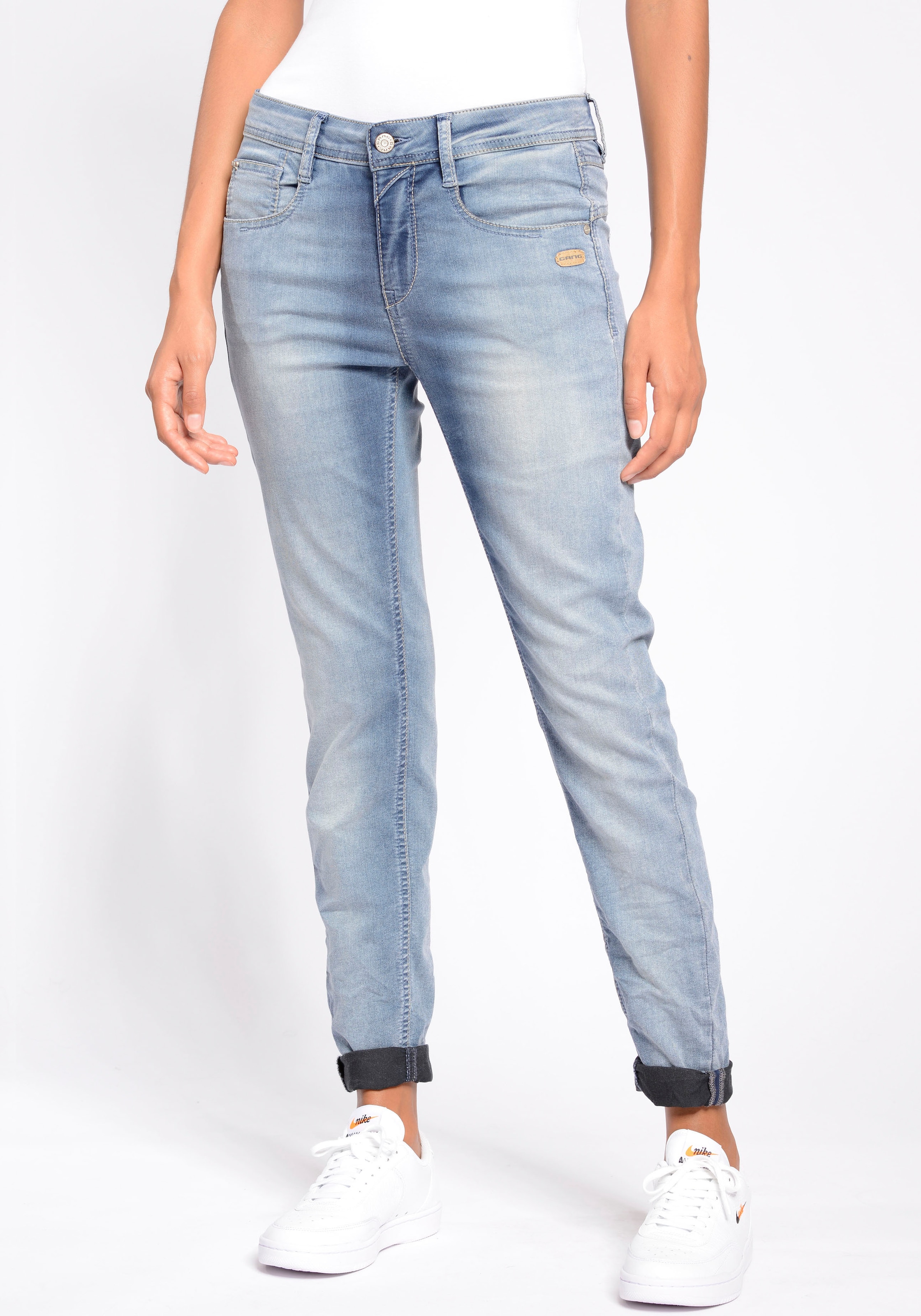 GANG Relax-fit-Jeans »94Amelie«, | bestellen BAUR für cooler Used in Waschung