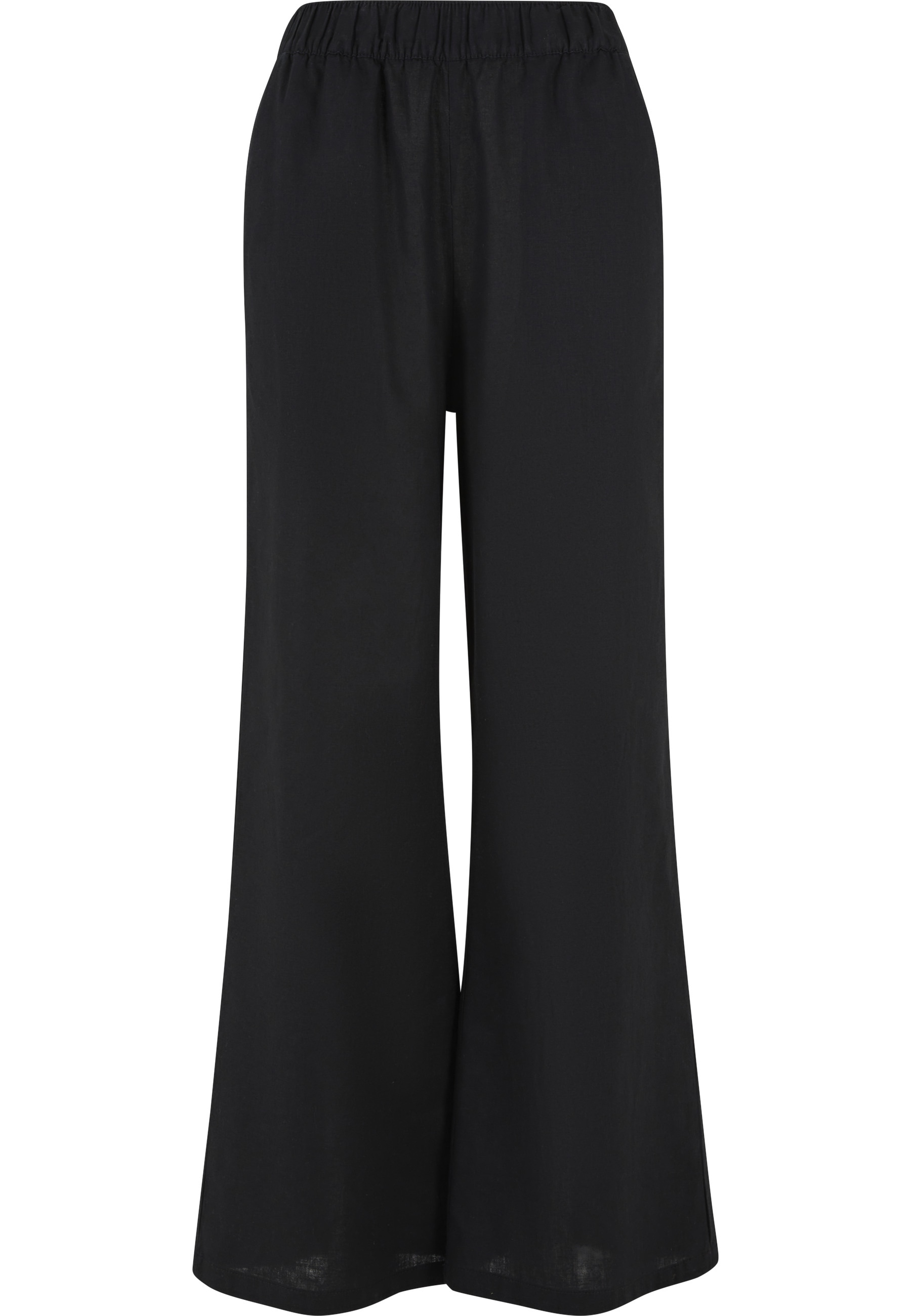 URBAN CLASSICS Stoffhose "Urban Classics Damen Ladies Linen Mixed Wide Pant günstig online kaufen