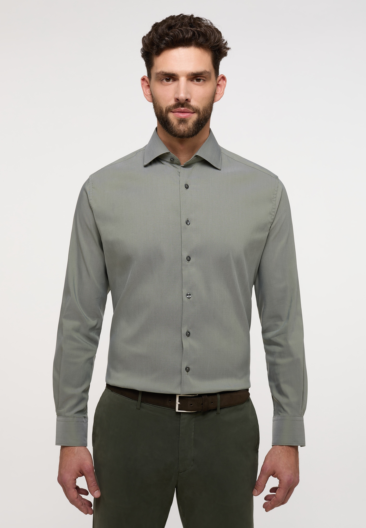 Eterna Langarmhemd "MODERN FIT" EASY IRON (bügelleicht) günstig online kaufen