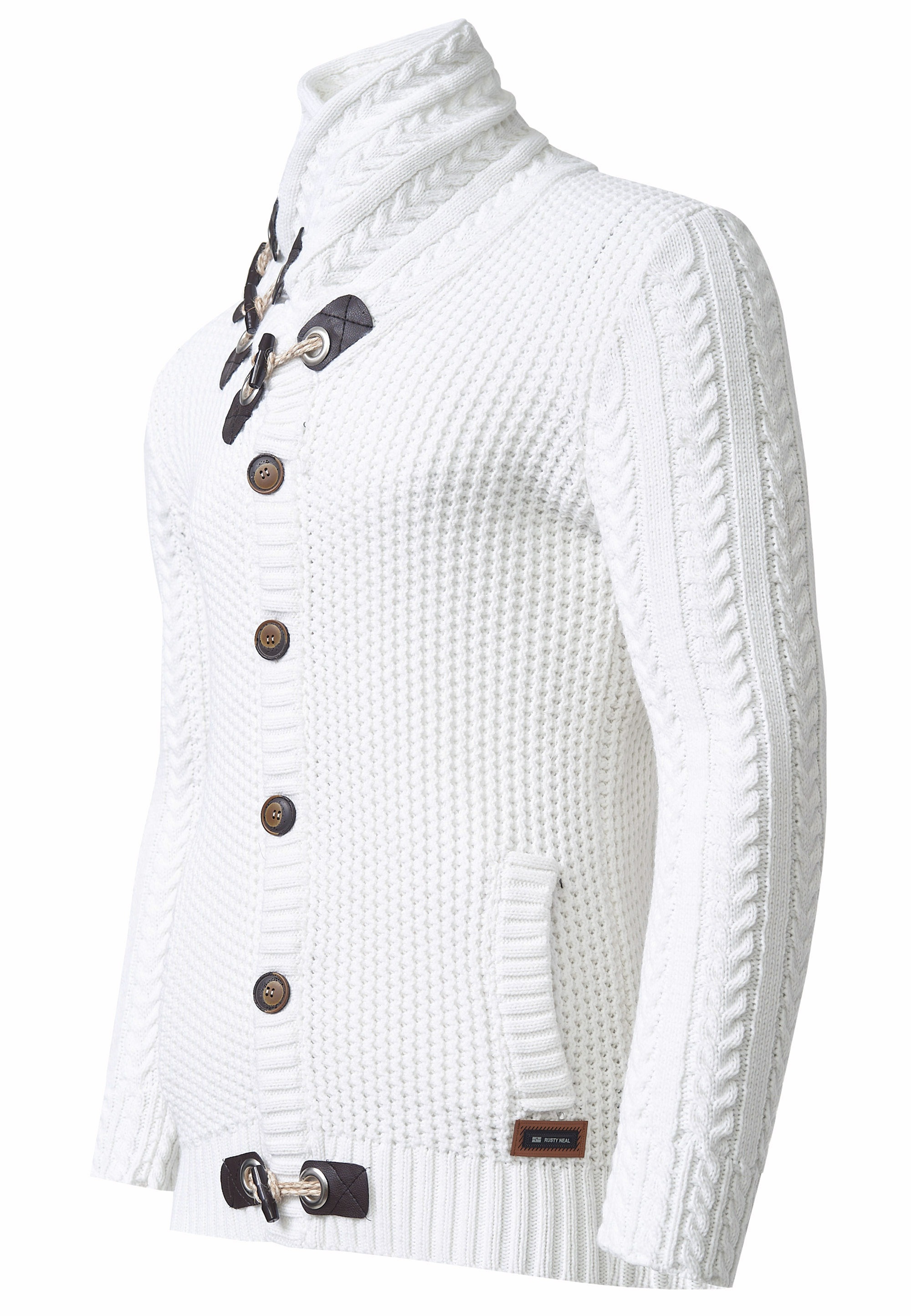 Rusty Neal Strickjacke, mit spannendem Schalkragen
