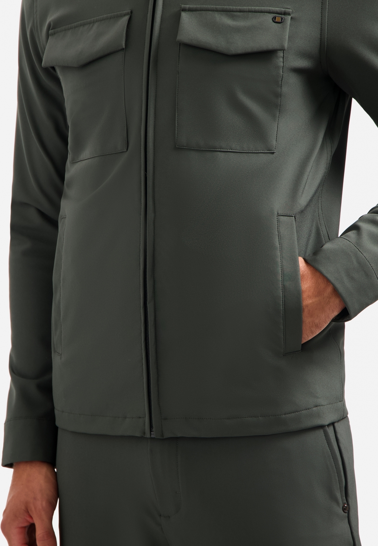 NO EXCESS Langarmhemd »No Excess Sedoc-Reise-Overshirt«