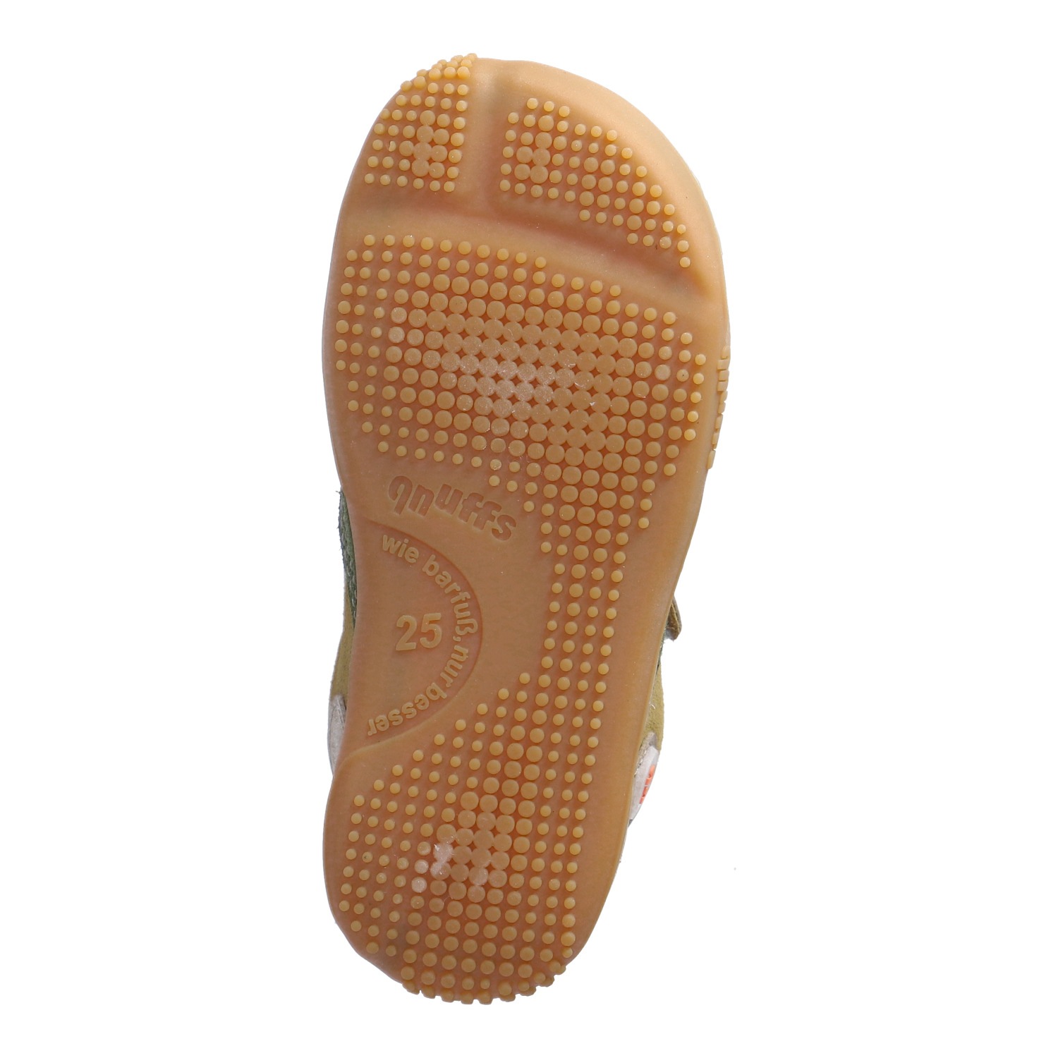 qnuffs Barfußschuh »Ahorn«  Klettschuh mit Nullsprenung, Größenschablone zum Download