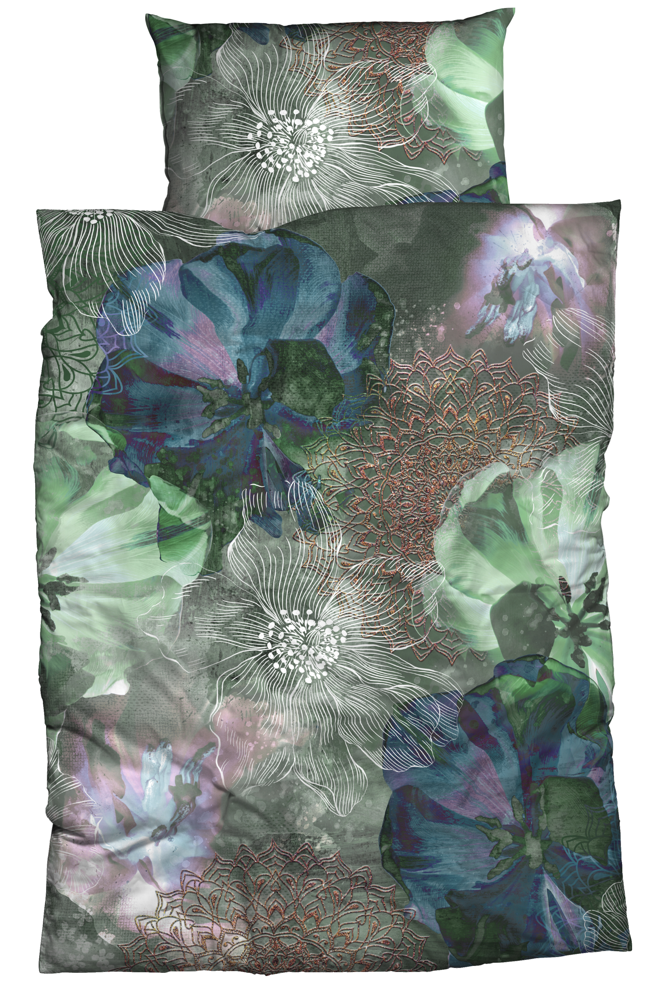 CASATEX Bettwäsche "Freda" 2 Stk. luxuriöses Design mit kräftigen und elega günstig online kaufen