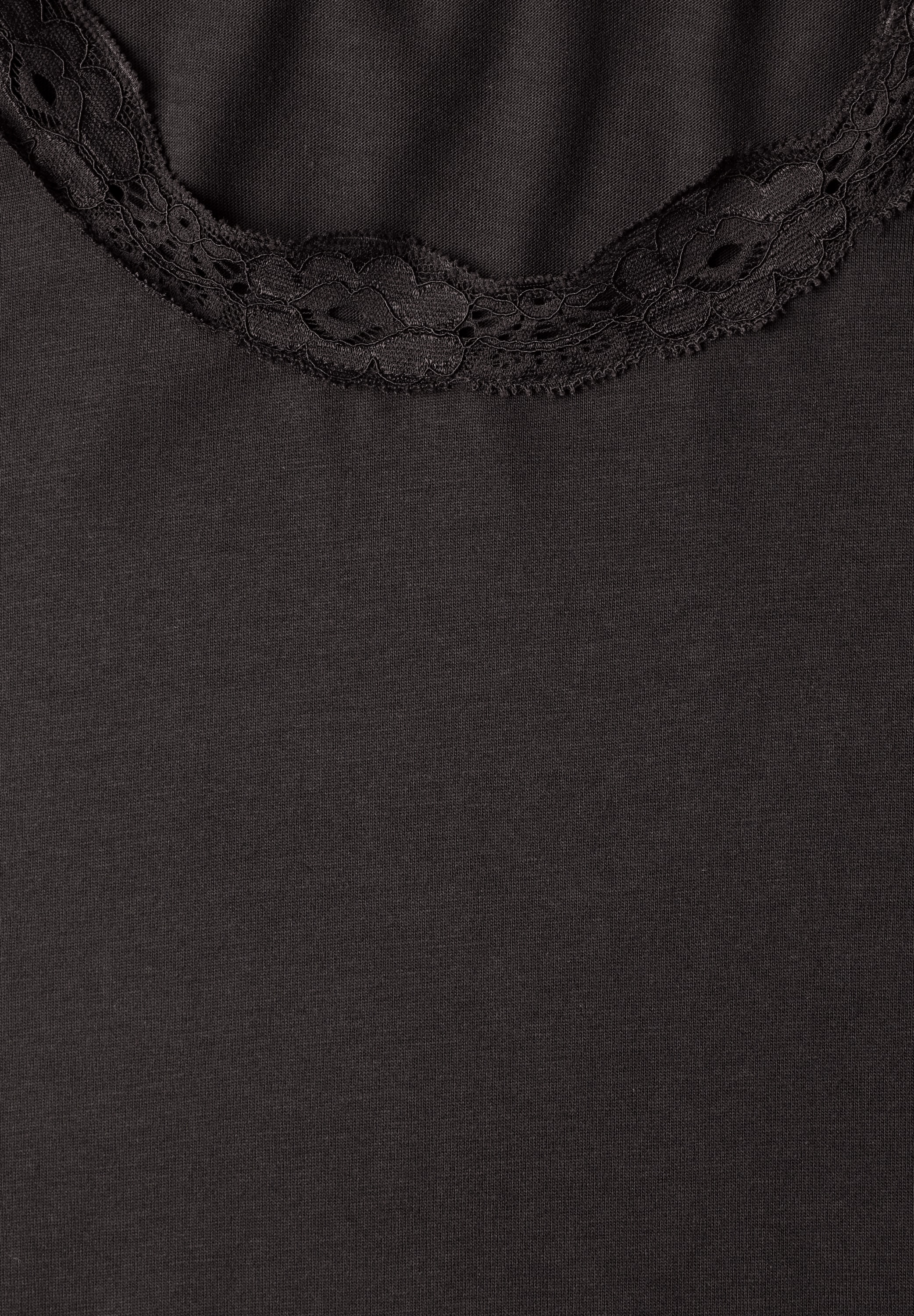 STREET ONE Langarmshirt mit Spitze