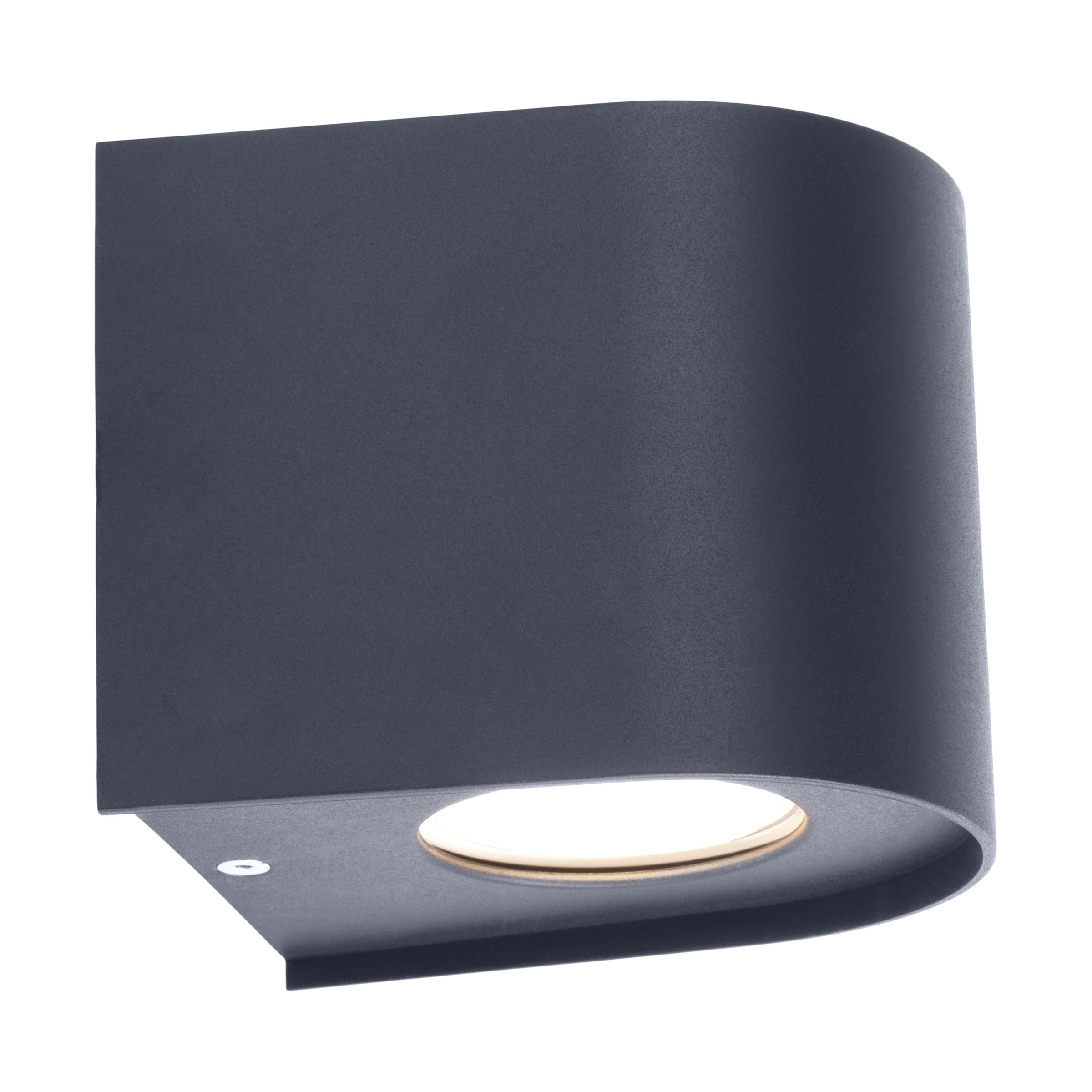 näve LED Außen-Wandleuchte »Alecto« LED-Modul 1 Stk. Warmweiß schwarz, LED warmweiß, Lichtaustritt nach oben und unten, H: 10cm