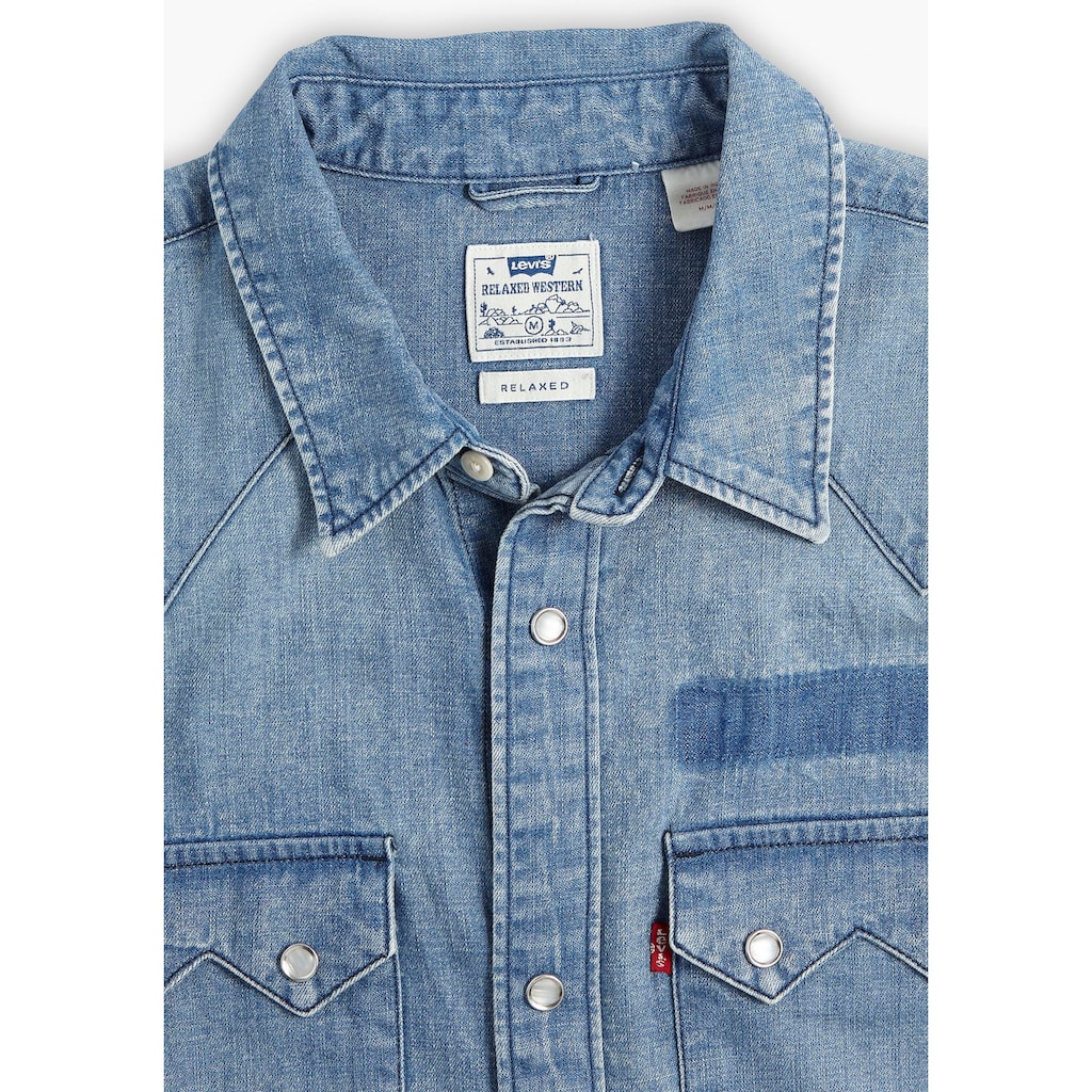 Levi's® Jeanshemd »SAWTOOTH RLX FIT WESTERN BLUES«