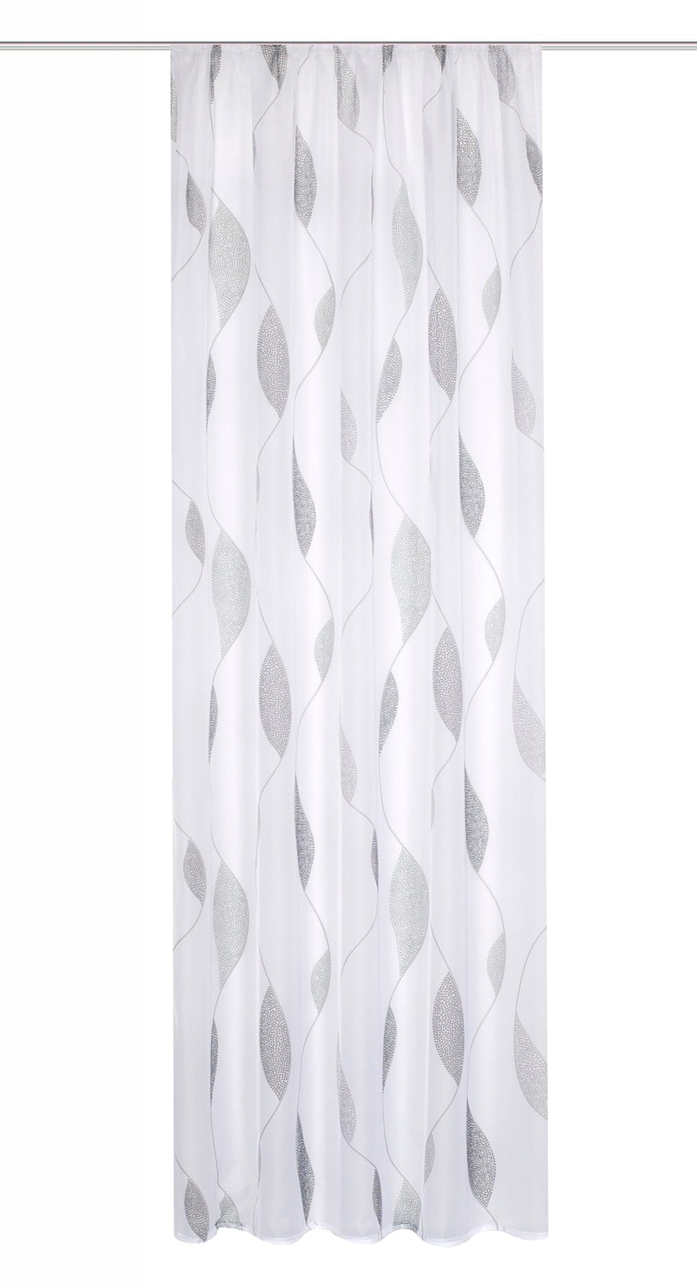 Gardine HEINE HOME, B:140cm H:145cm, schwarz-weiß, Polyester, Gardinen