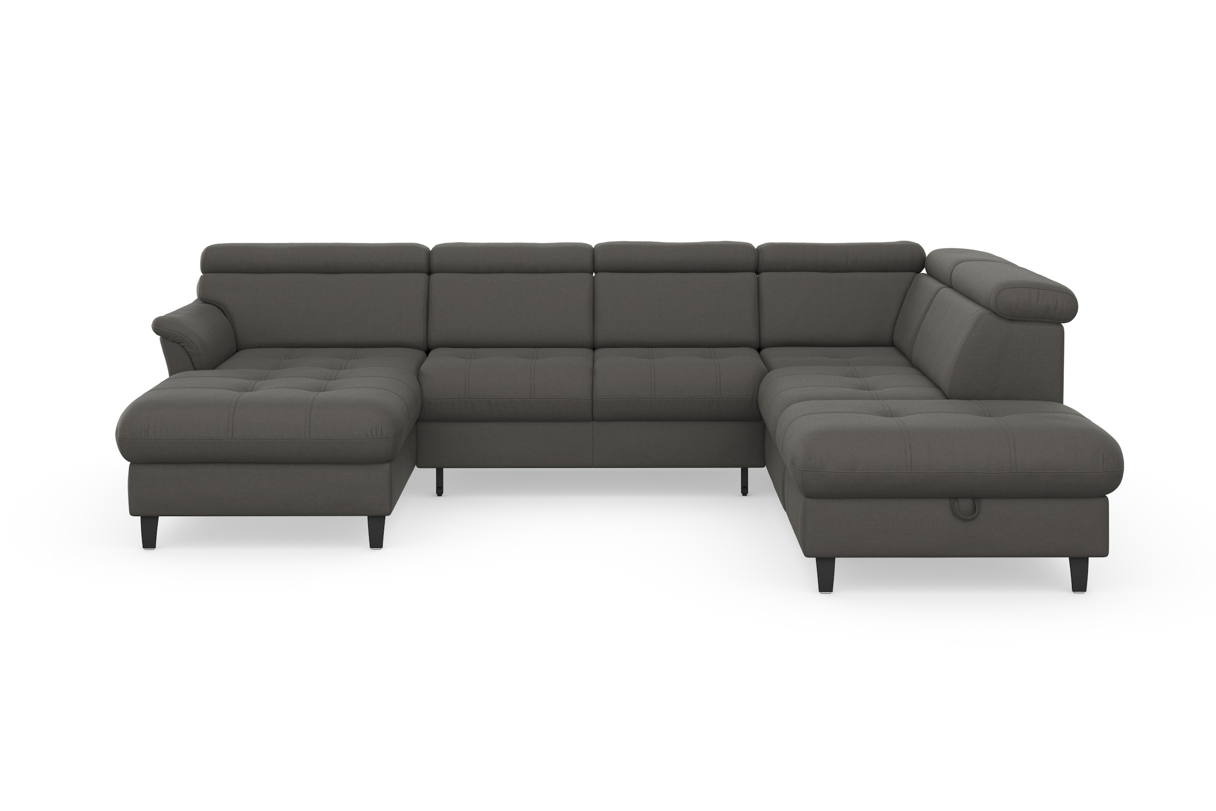 sit&more Wohnlandschaft "Marano U-Form" inklusive Kopfteilverstellung, optional Schlaffunktion & Bettkasten