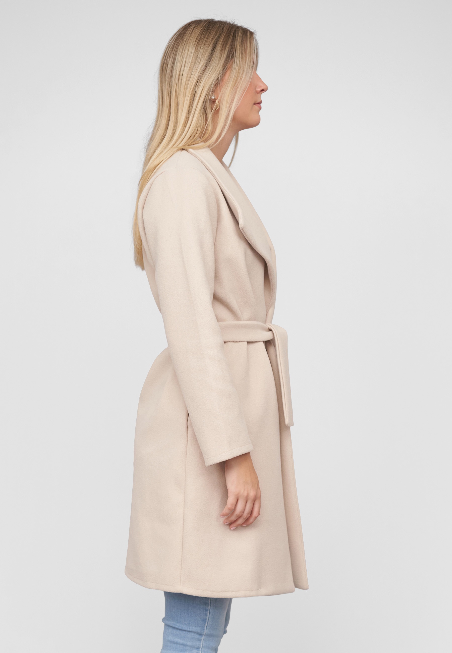 CLOUD 5IVE Cabanjacke »CLOUD 5IVE Coatigan with tie belt« 1 Stk. tlg. ohne Kapuze