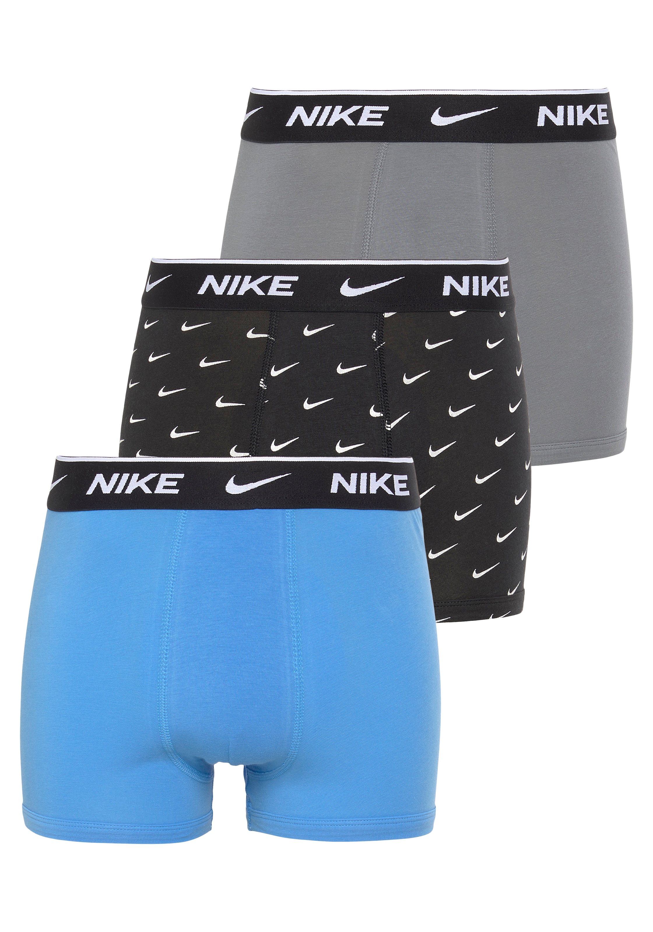 Nike Sportswear Boxershorts "PRINTED EVERYDAY COTTON 3PK BOXER BRIEF - für Kinder", (Packung, 3 St., 3er-Pack)