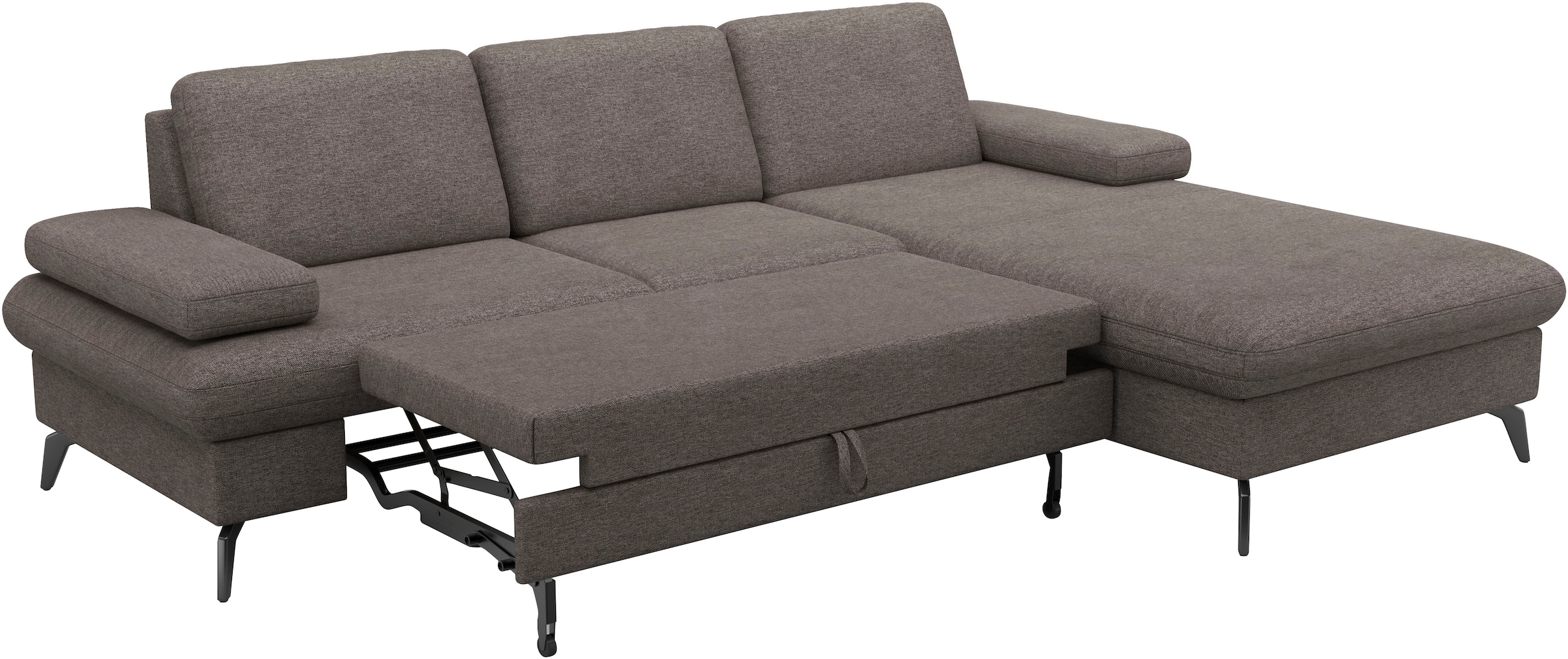 sit&more Ecksofa »Morris Jubi, L-Form«, inkl. Armteilfunktion und 1 Zierkissen, wahlweise mit Bettfunktion