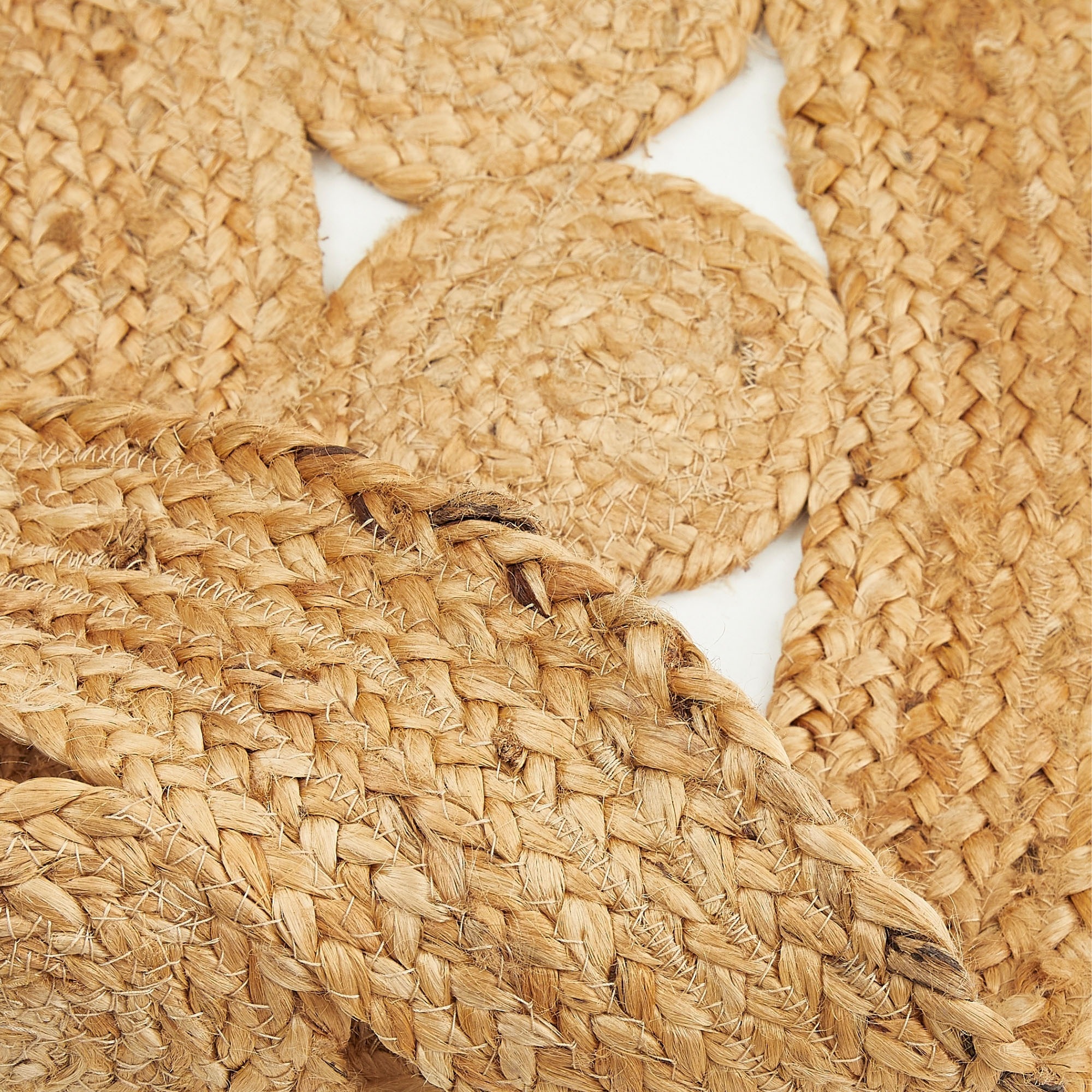 LUXOR living Teppich »Balo« rund 6 mm Höhe Juteteppich, reine Naturfaser, handgeflochten, Flecht Design