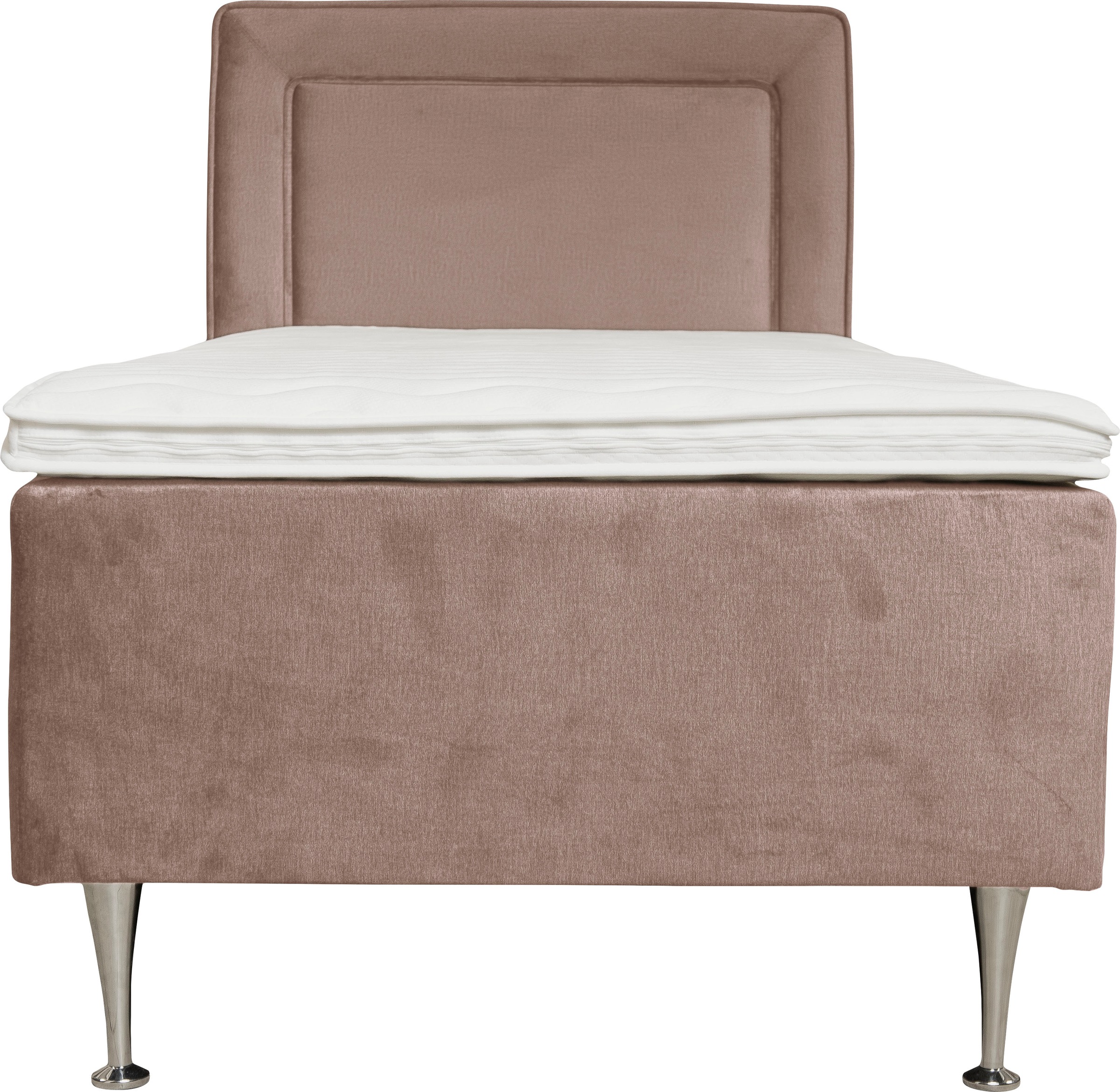 Boxspringbett HOME AFFAIRE "Hacer", lila, B:91cm L:208cm, 100% Polyester, Komplettbetten, Boxspringbett, Topper, H2 oder H3 und in Breiten 70,80,90,120,140,160,180 wählbar 2