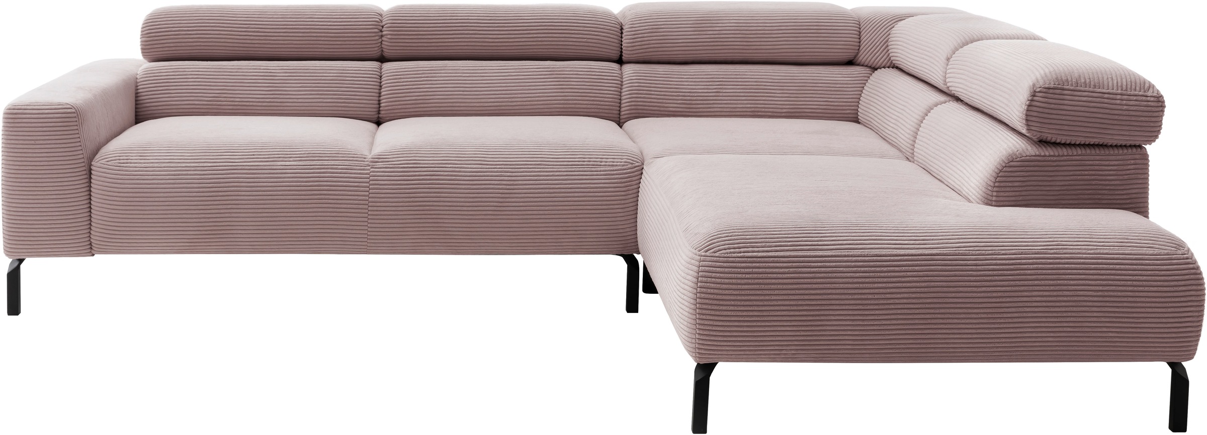 Home affaire Ecksofa "Antonelli, L-Form, inkl. Kopfteilverstellung, Breite günstig online kaufen