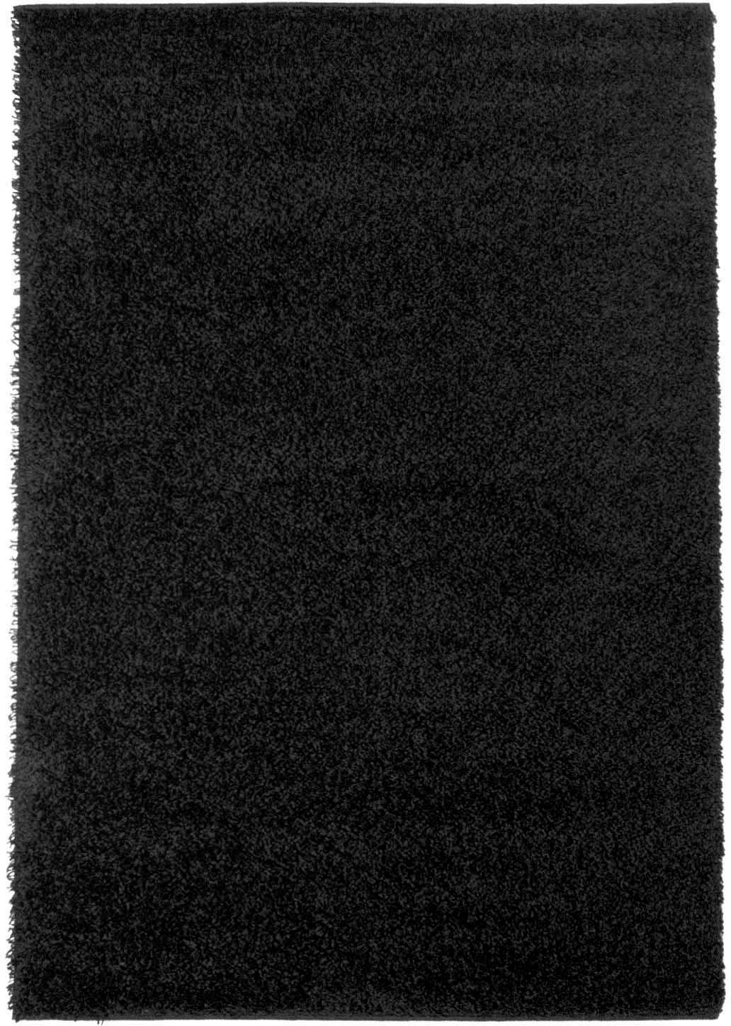 Thumbnail - Carpet City Hochflor-Teppich "Shaggi uni 500" rechteckig 30 mm Höhe Läufer, Shaggy, Uni, Langflor, weich, Wohnzimmer, Sc...