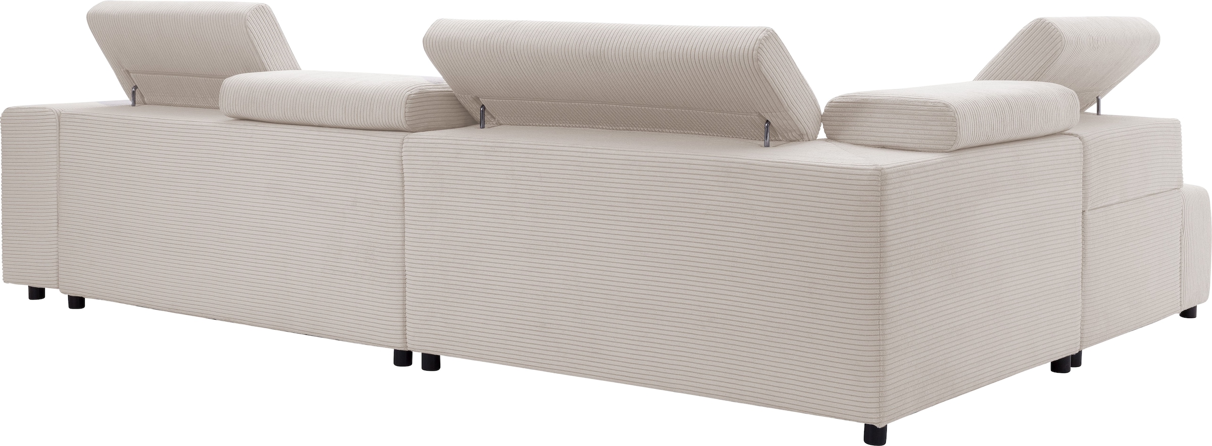 exxpo - sofa fashion Ecksofa »VITTORIO«, inkl. Kopfteil- und Sitztiefenverstellung, wahlweise mit Bettfunktion