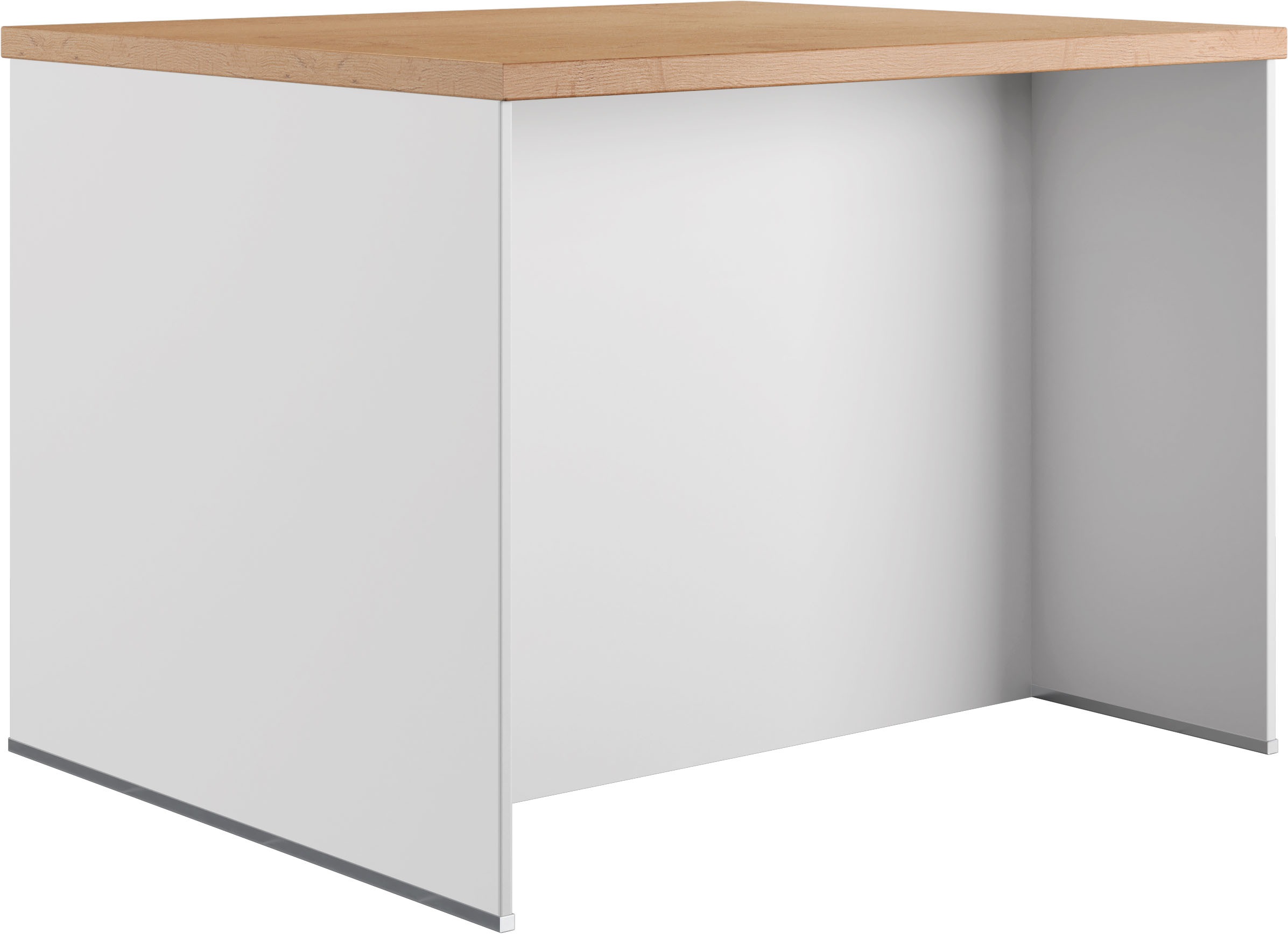 IMPULS KÜCHEN Kücheninsel »Kopenhagen, flexibel stellbar, Schubkästen mit Soft-Close« Set,  vormontiert, mit integriertem Sitzplatz auf einer Seite, Breite 123 cm