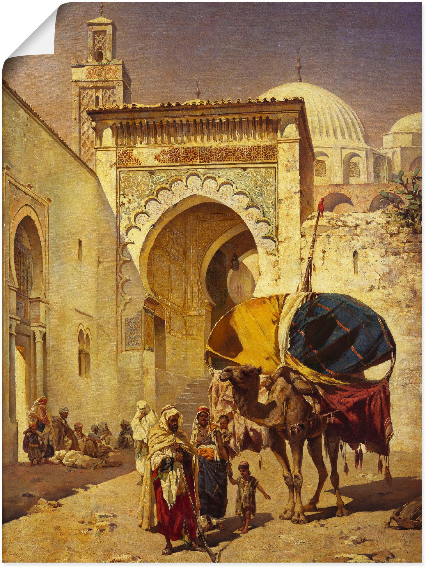 Artland Wandbild »Eine arabische | als Poster Gebäude, BAUR (1 versch. Leinwandbild, Straßenszene.«, oder Wandaufkleber Größen St.), kaufen in