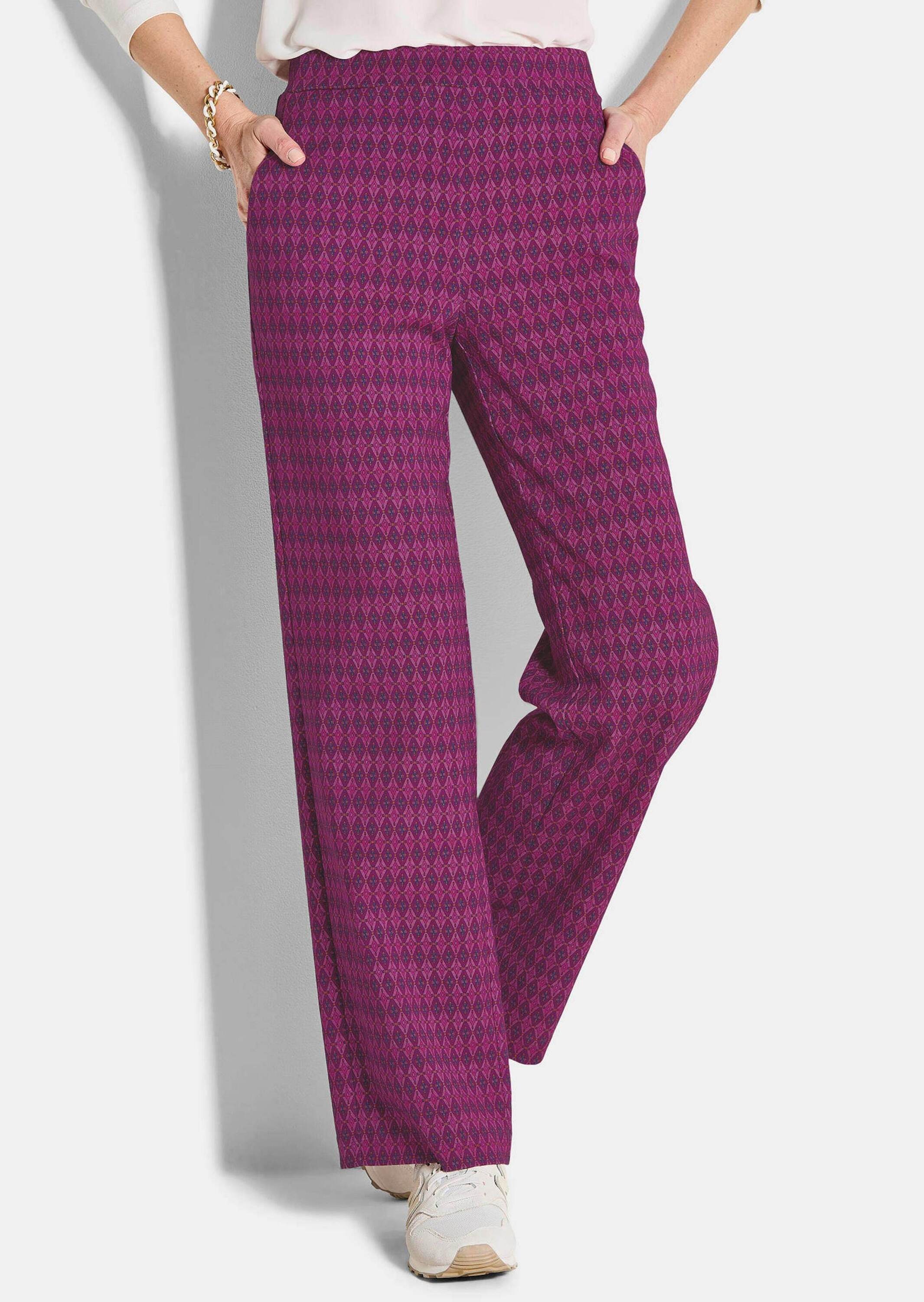GOLDNER Chinos »Kurzgröße Druckhose VERA«