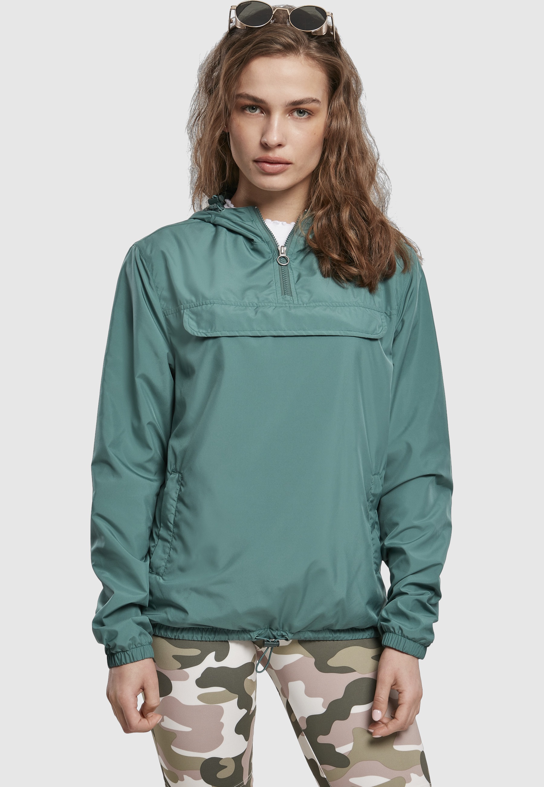 URBAN CLASSICS Langmantel "Urban Classics Damen Ladies Basic Pull Over Jack günstig online kaufen