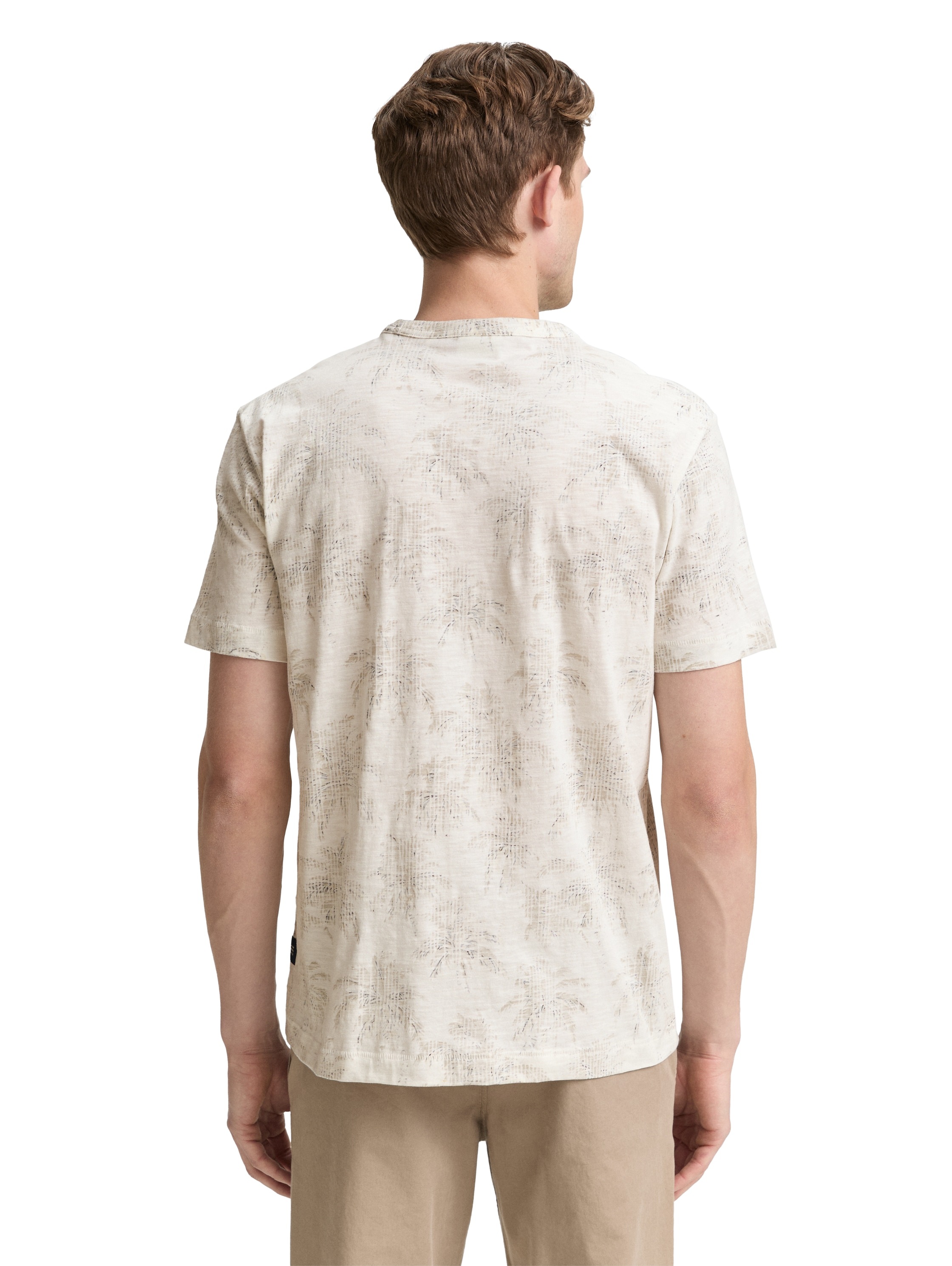 TOM TAILOR T-Shirt, mit All-Over Palmen Print günstig online kaufen
