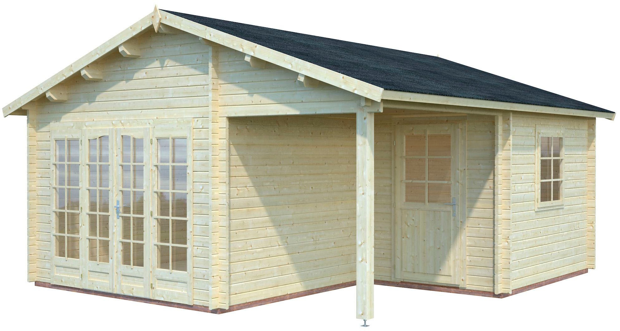 Palmako Gartenhaus "Irene", 21,9+5,2 qm günstig online kaufen