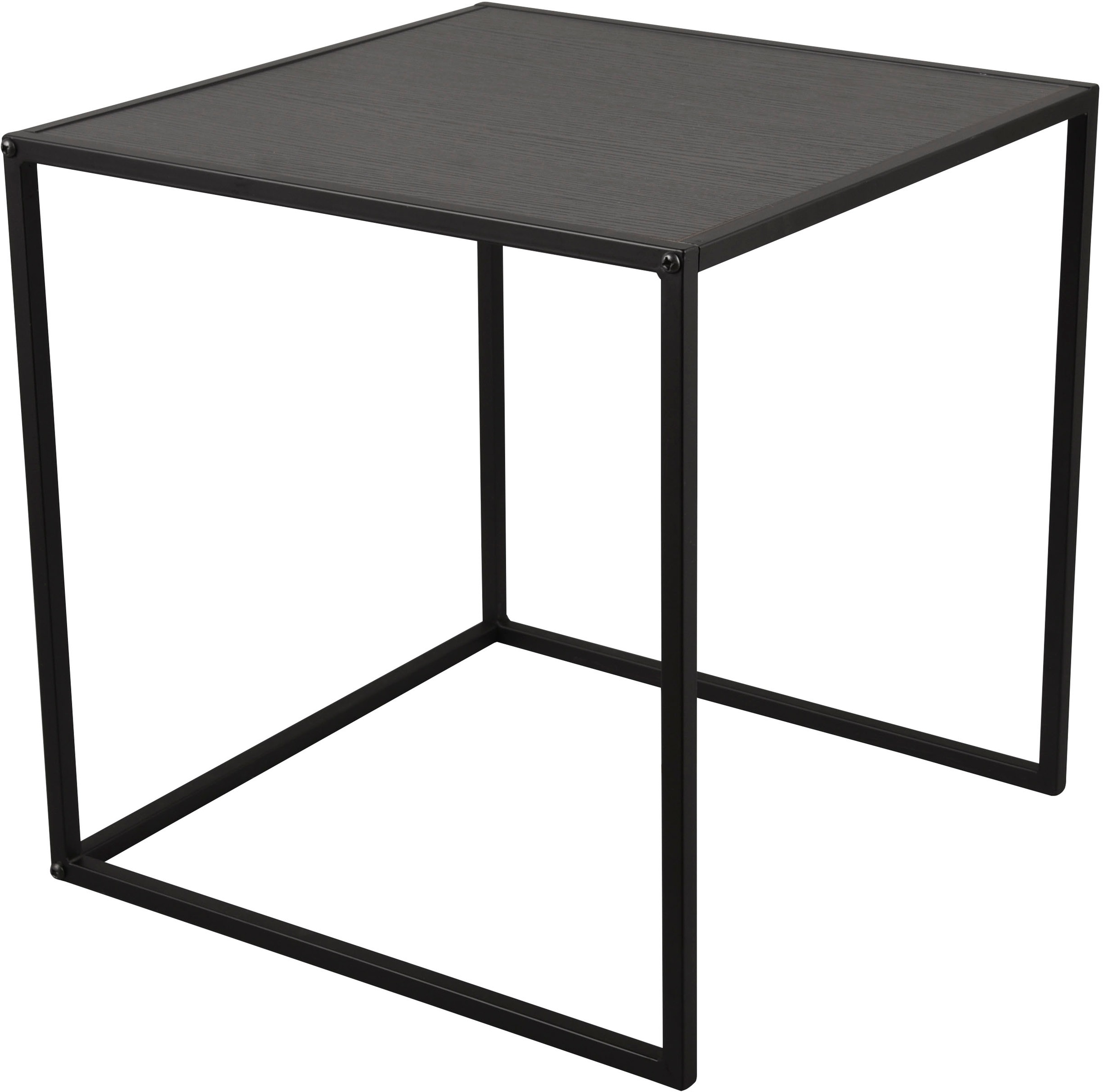 MIRRORS AND MORE Beistelltisch »Judy«, (Set, 2 St.), schwarzes Metallgestell