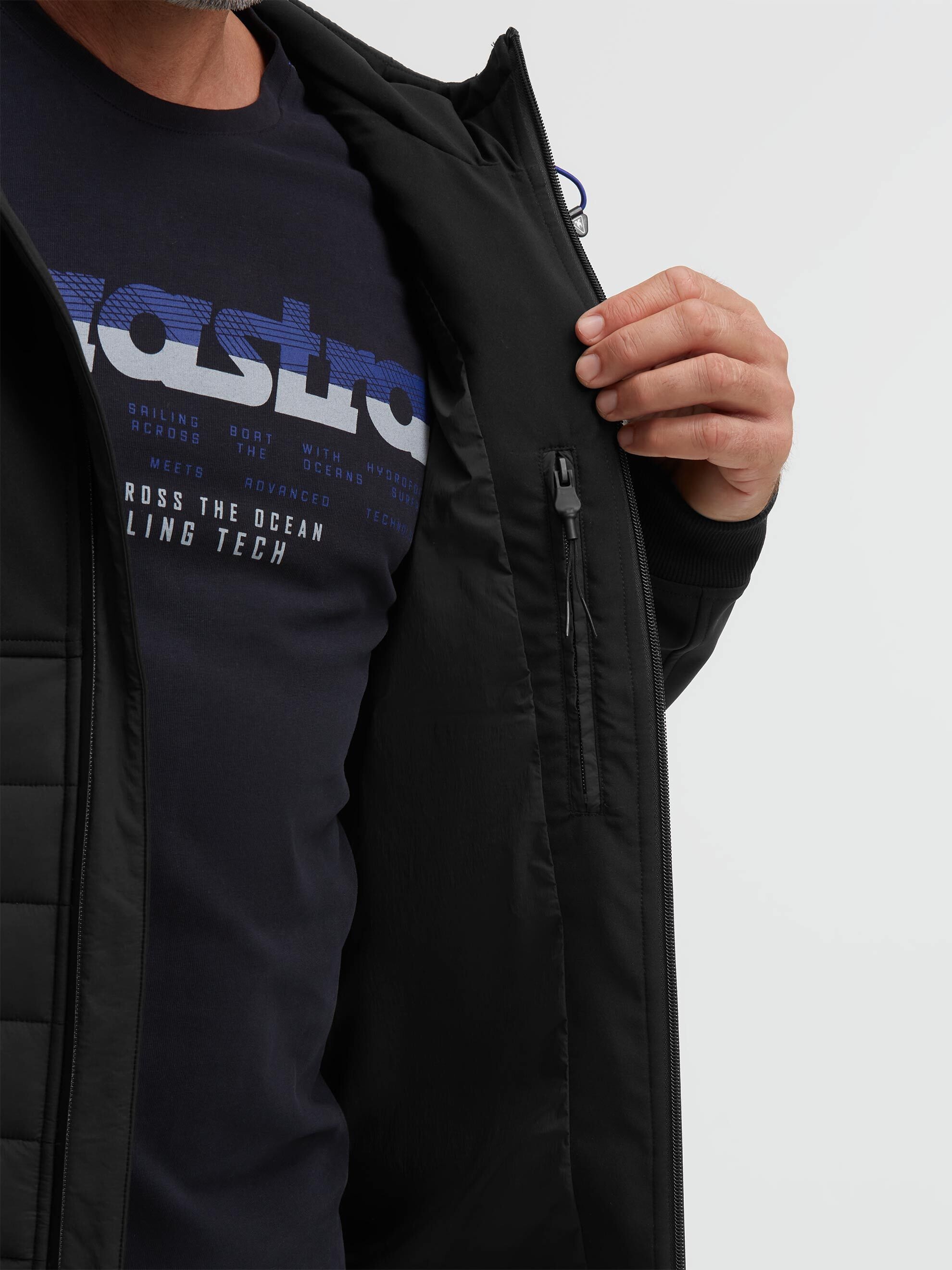 Gaastra Softshelljacke mit Kapuze mit reflektierendem Tape