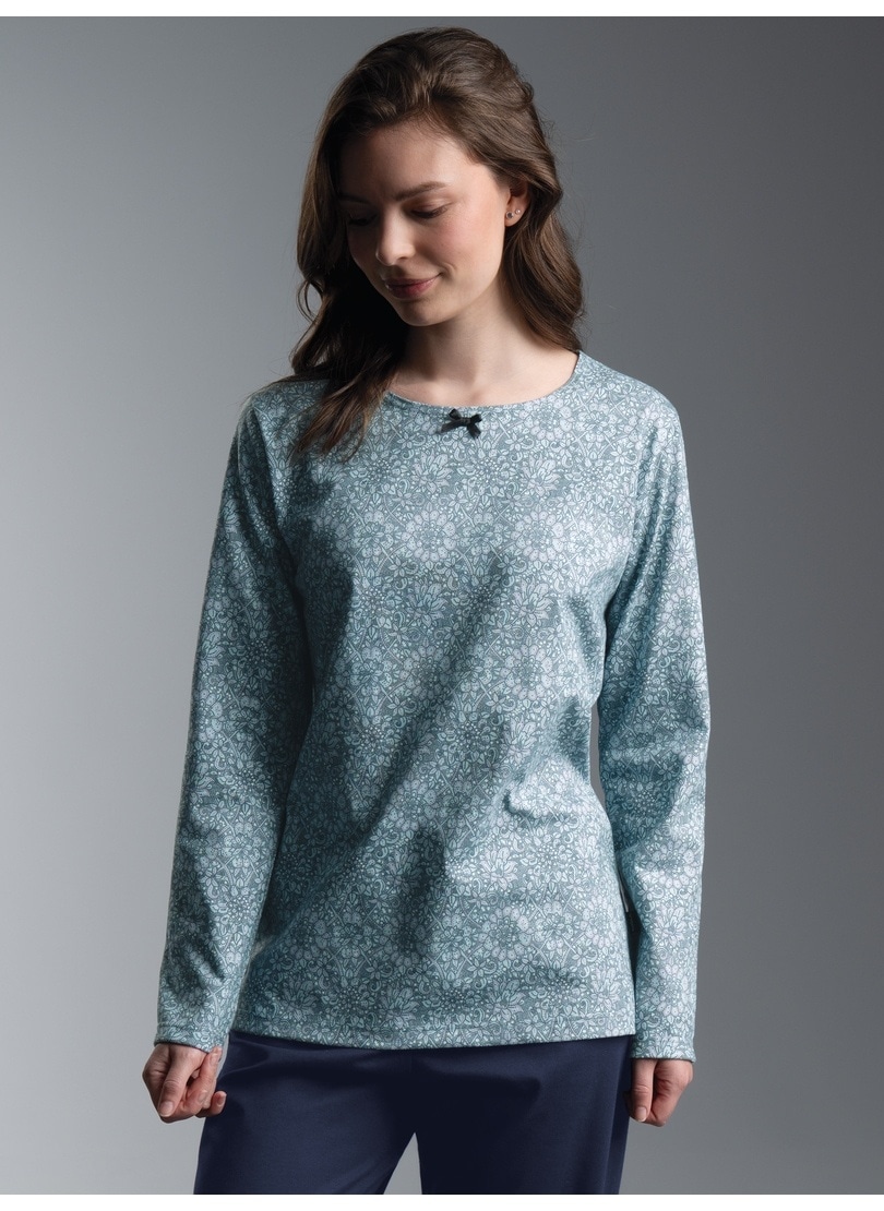 Trigema Schlafanzug »TRIGEMA Pyjama Oberteil mit Ornamentmuster« 1